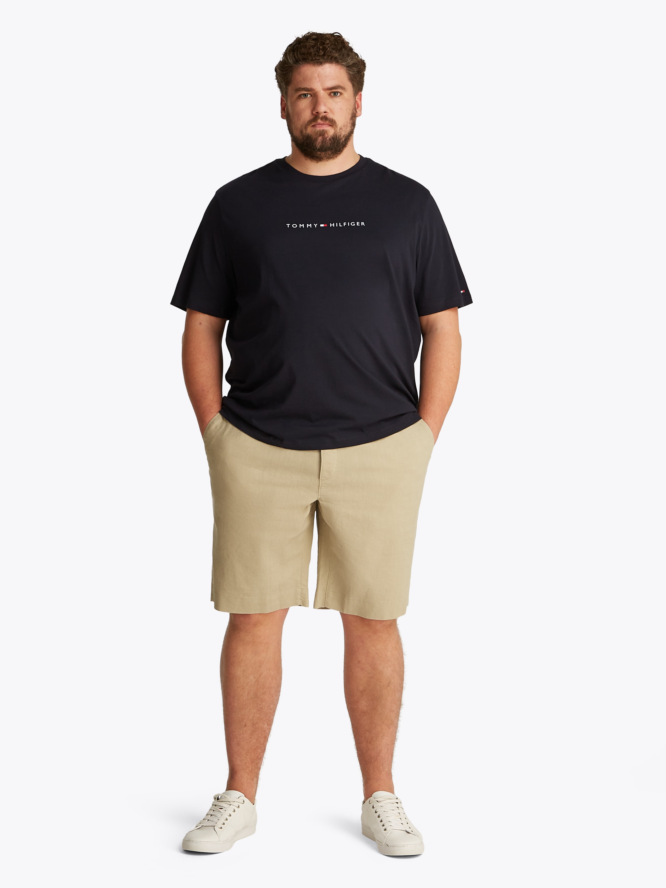 Tommy Hilfiger Big & Tall Shorts »BT-BROOKLYN PO LINEN SHORT-B«, Grosse Grössen
