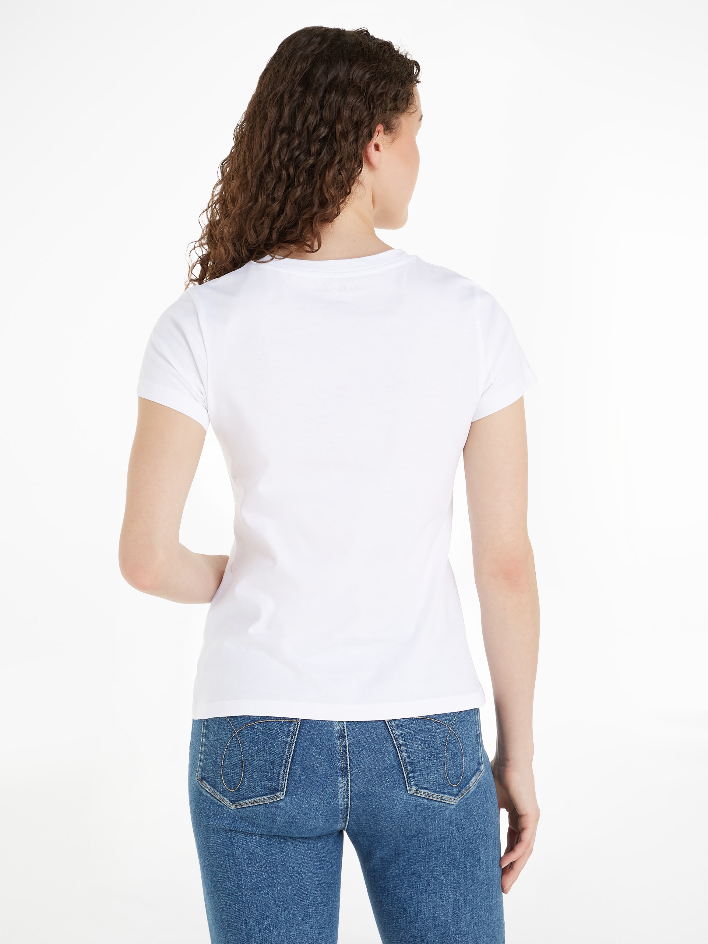 Calvin Klein Jeans T-Shirt »INSTITUTIONAL LOGO 2-PACK TEE«, mit Logoschriftzug