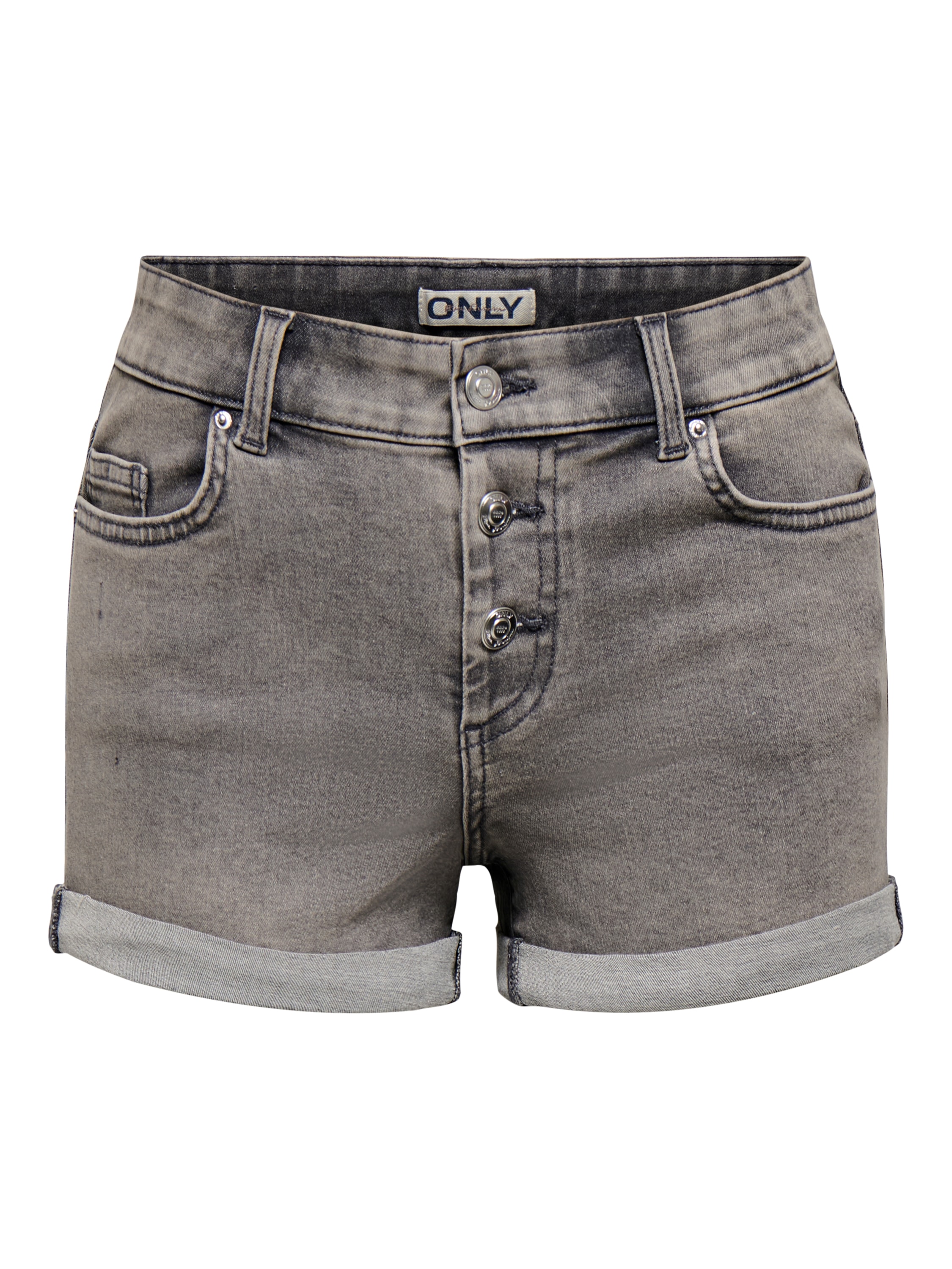 ONLY Short en jean »ONLJESSIE MID VIS BUT SHORTS DNM« mélange de coton