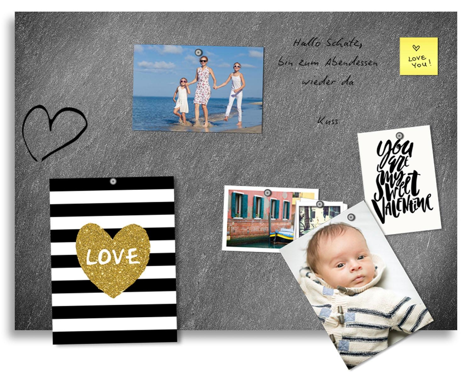 Image of Home affaire Magnettafel »Schiefer«, Memoboard, aus Glas, Schiefer Motiv bei Ackermann Versand Schweiz