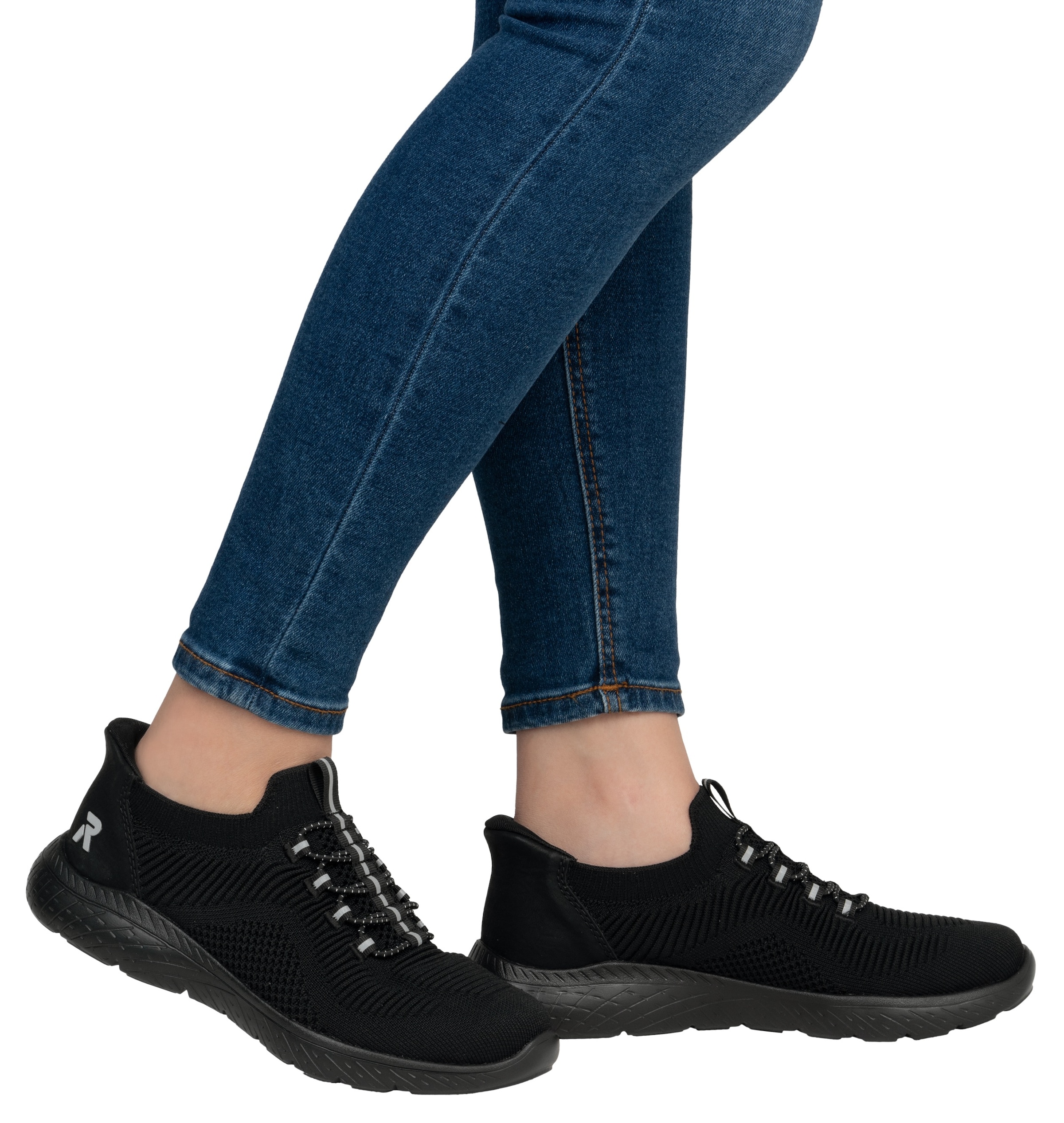 RIEKER Sport Baskets slip-on »Ready2GO«  , Halbschuh, Freizeitschuh, Slipper mit MemoSoft-Innensohle