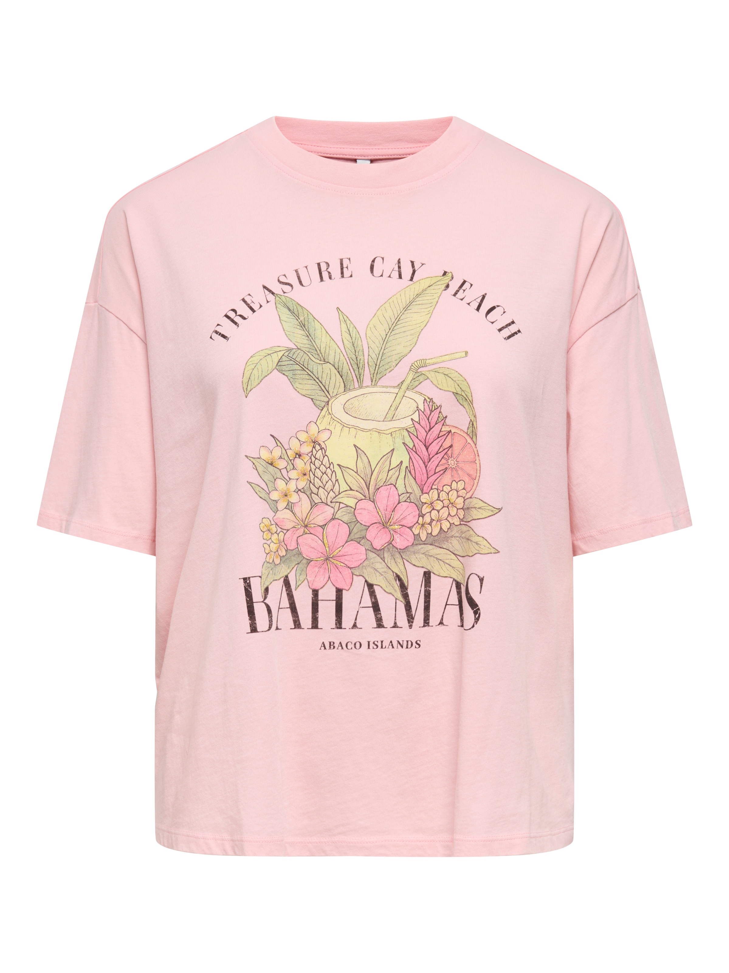 Image of ONLY Kurzarmshirt "ONLLUCY BOXY S/S TOP JRS" Baumwolle, Rundhals
