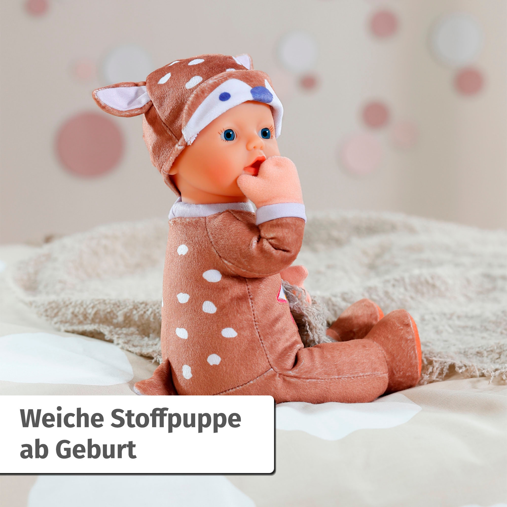 Baby Born Babypuppe »for babies Sleepy Reh, 30 cm« mit Rassel im Inneren