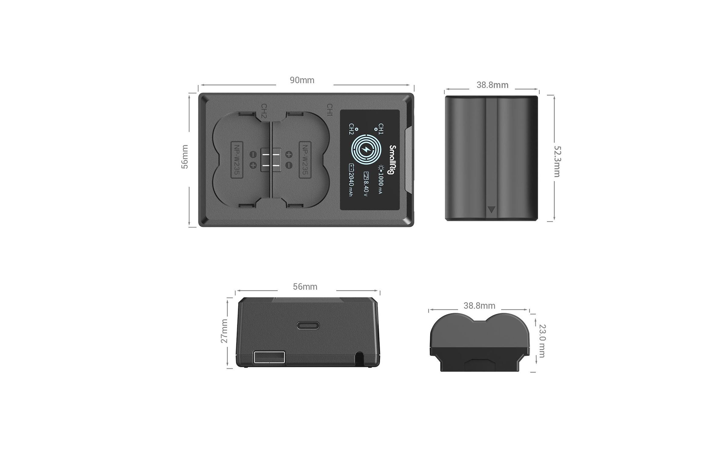 Kamera-Akku »Smallrig NP-W235 Akku und Charger Kit«
