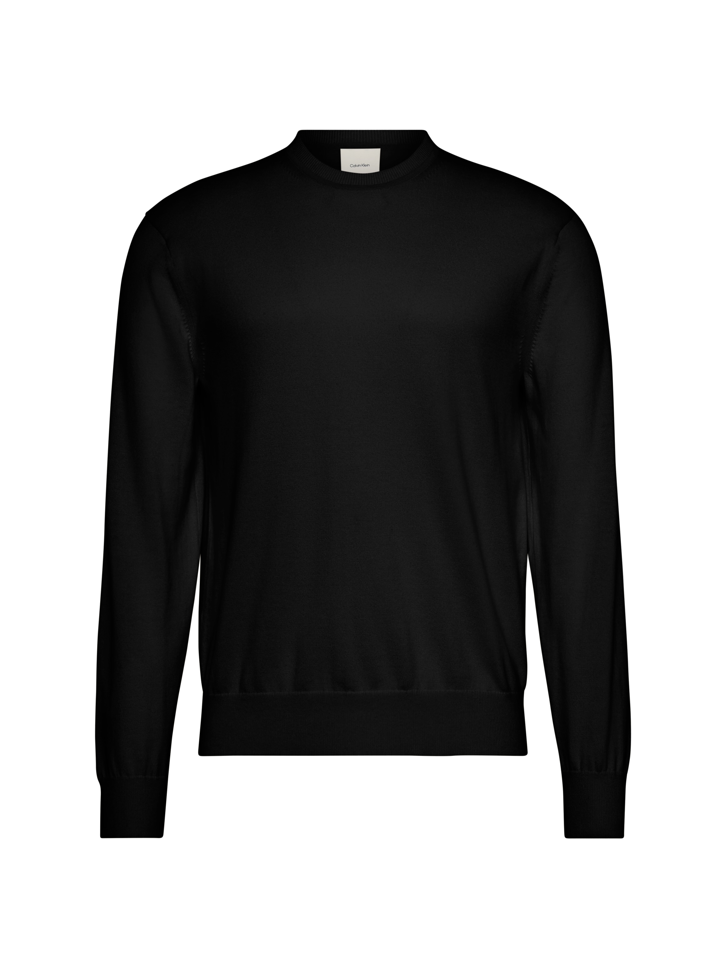 Calvin Klein Pull en tricot »LS SUPIMA COTTON CREW 14GG« avec encolure ronde