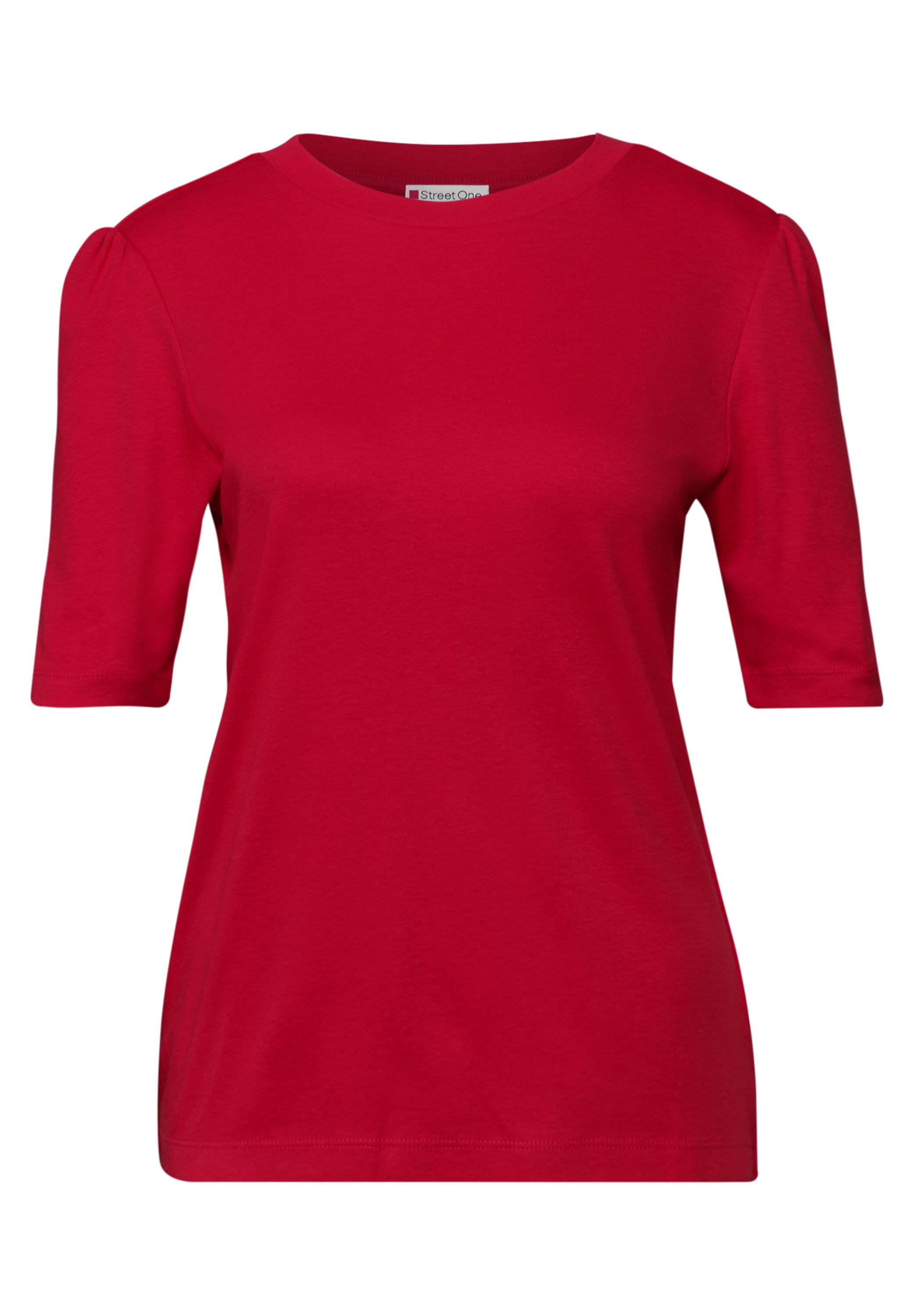 STREET ONE T-Shirt, mit Raffung an den Schultern