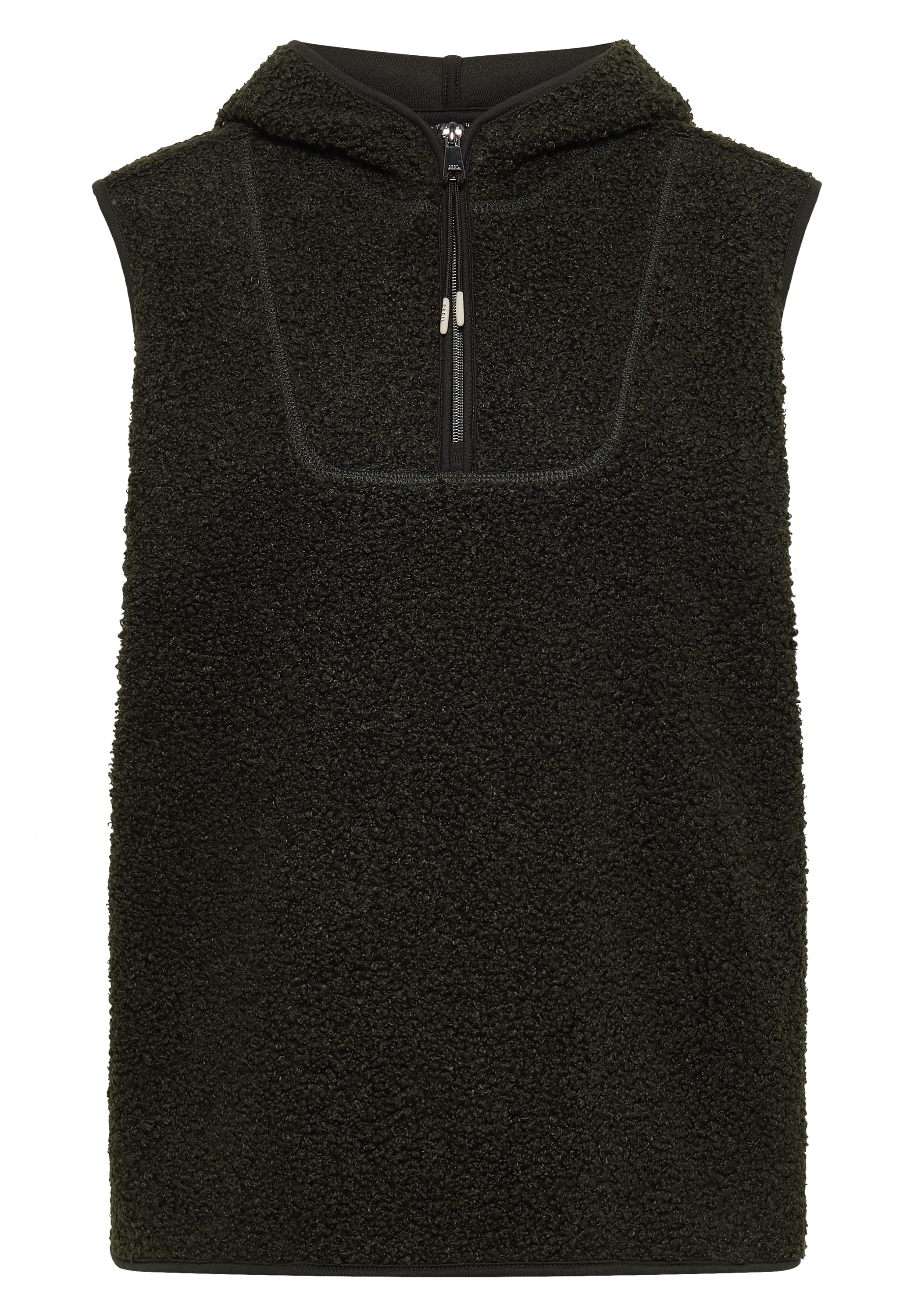 Cecil Gilet en fourrure Teddy-Weste mit Troyerkragen und Kapuze