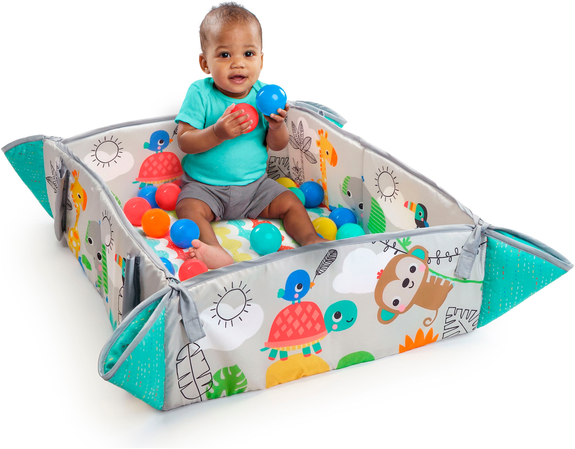 Bright Starts Arche de jeu »5-in-1 Your Way Ball Play™ Activity Gym & Ball Pit - Totally Tropical™« mit Licht und Sound