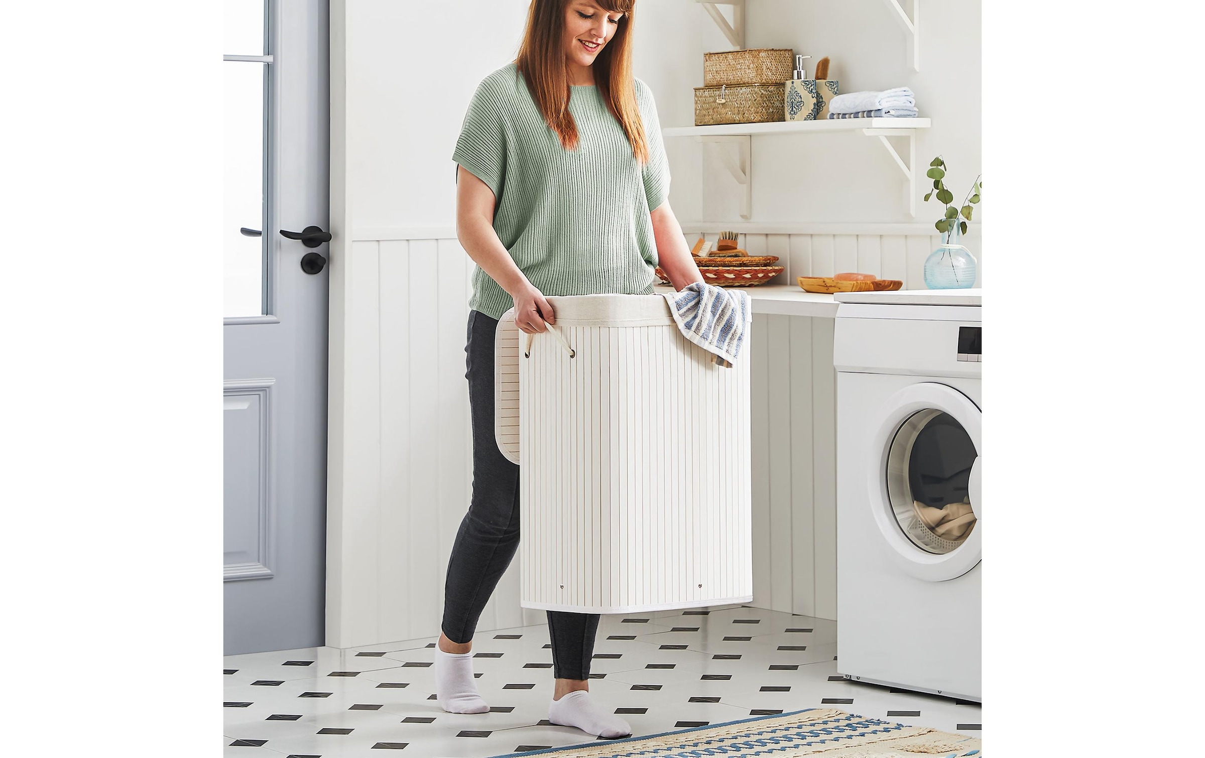 SONGMICS Panier à linge »für trockene Wäsche 72 l«