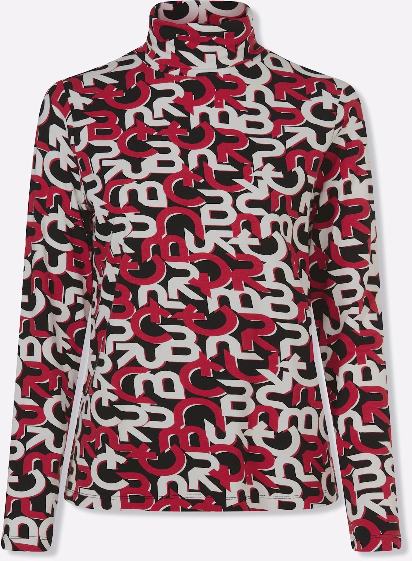 heine Rollkragenshirt »Druck-Shirt«, (1 tlg.)