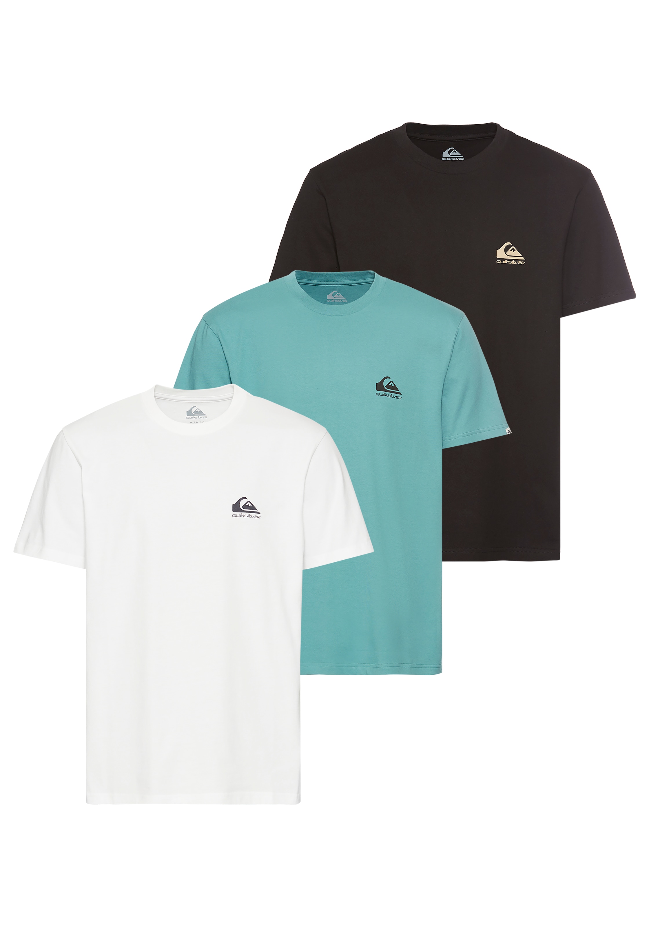 Image of Quiksilver T-Shirt "NOTCHED SHORT SLEEVE TEE PACK3 YM" 3 Stk.