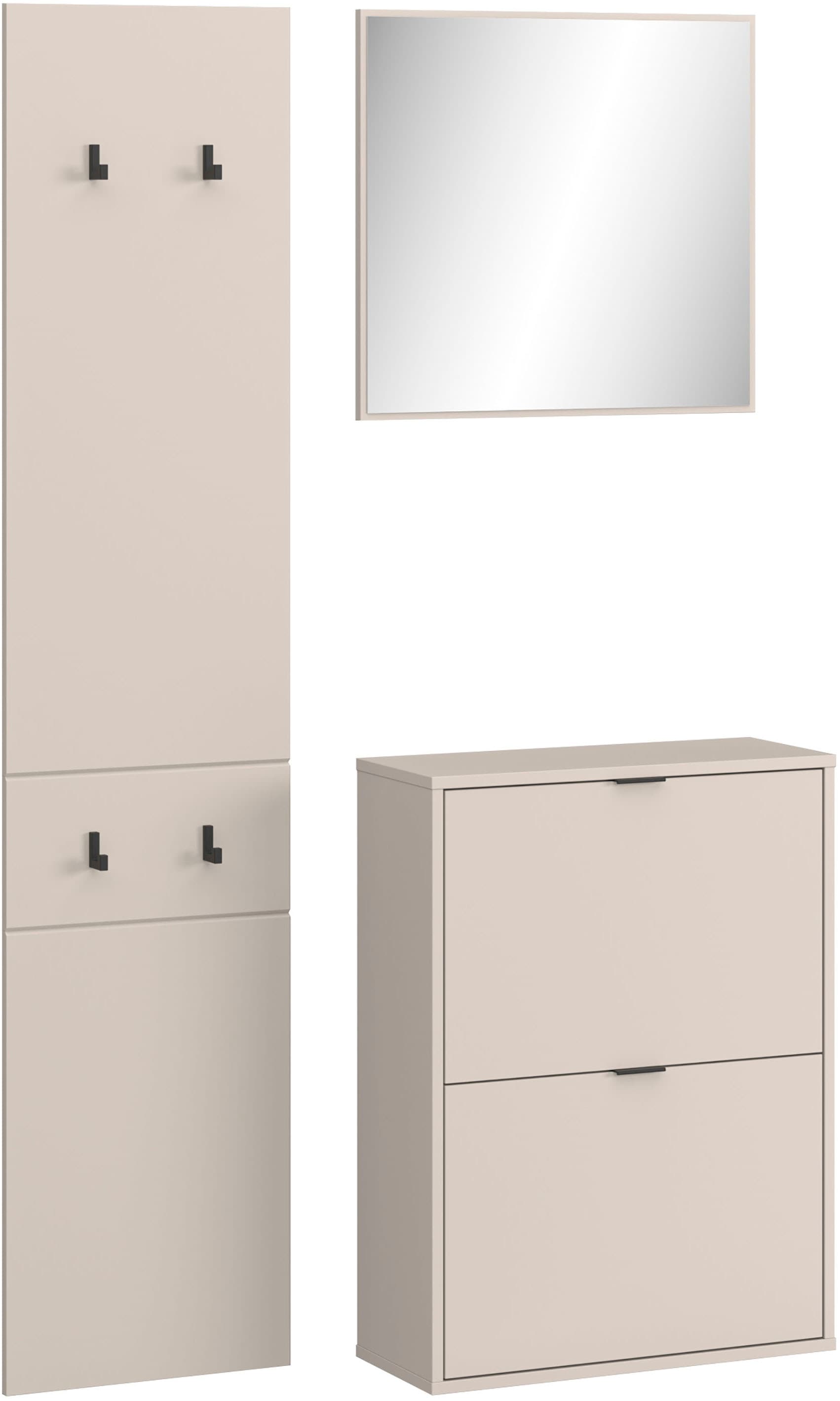 HBZ Ensemble de vestiaires »Florenz Garderobe B/H/T 105x180x27 cm« 3 cuis tlg.