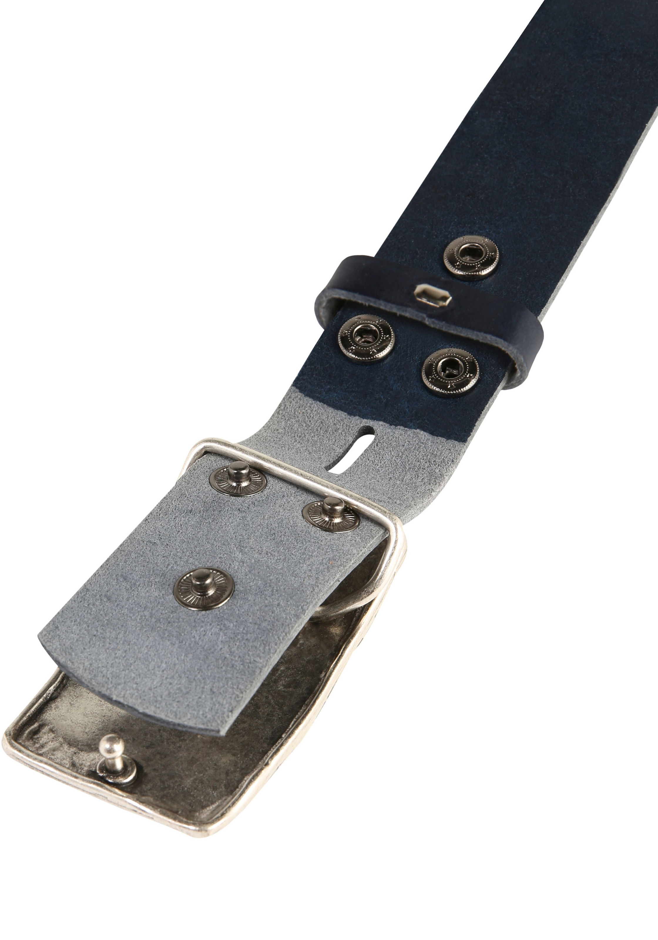 austauschbarer Silberfarben« RETTUNGSRING Ledergürtel, 019° »Felswand versandkostenfrei Schliesse by auf showroom mit