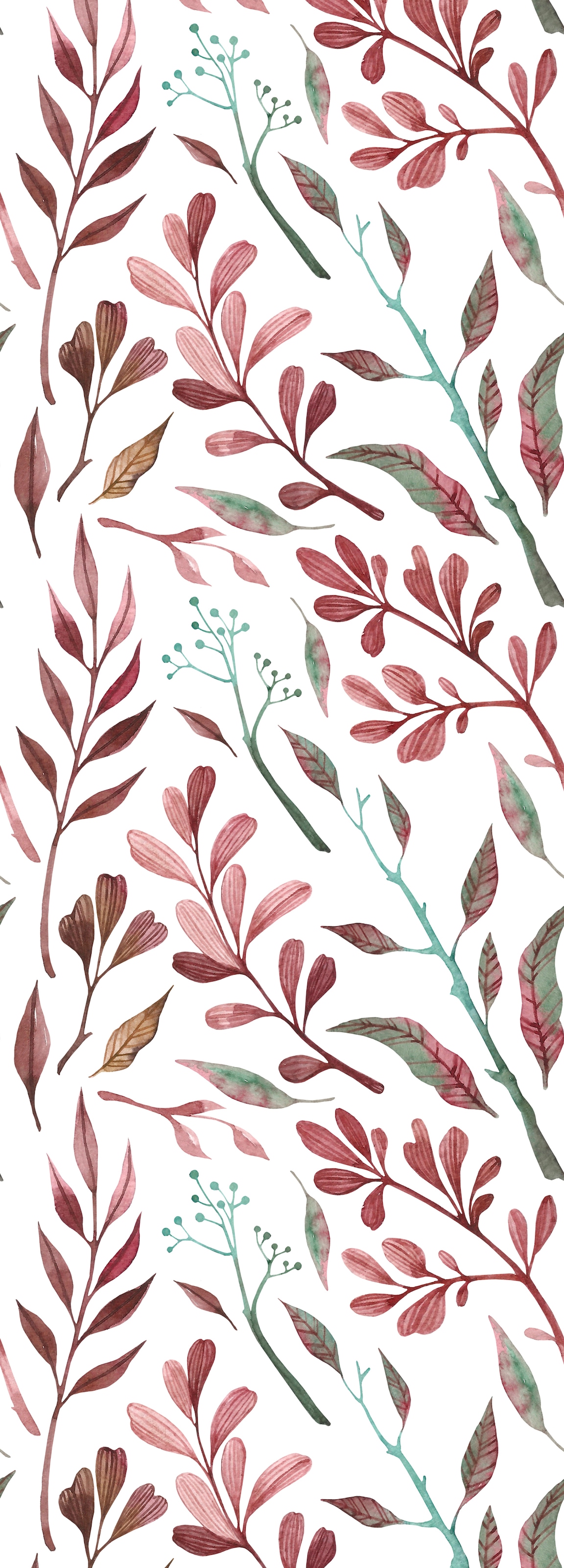 Image of queence Vinyltapete "Chiara" Motiv bedruckt botanisch floral gemustert natürlich glatt 90x250cm, selbstklebend, kinderleichte Anbringung, Sticker