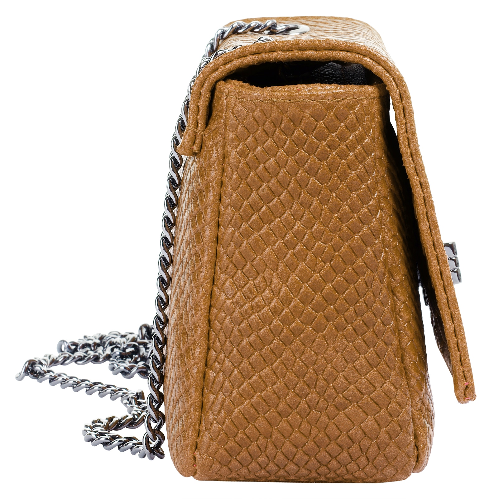 Cluty Umhängetasche, echt Leder, Made in Italy