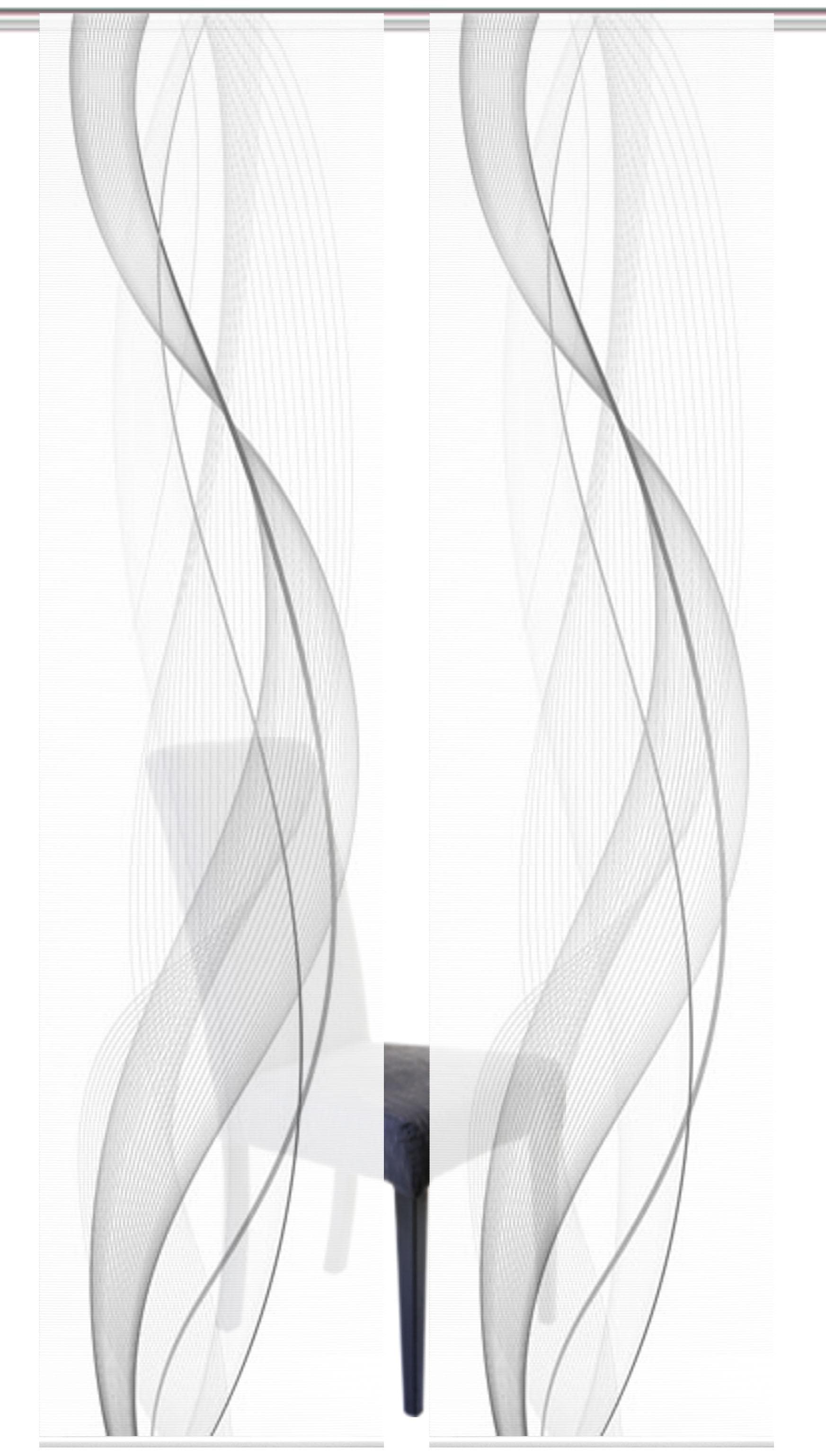 Vision S Schiebegardine »2ER SET HEIGHTS« Paneelwagen 2 Stk. tlg. HxB: 260x60, Schiebevorhang 2er Set Digitaldruck