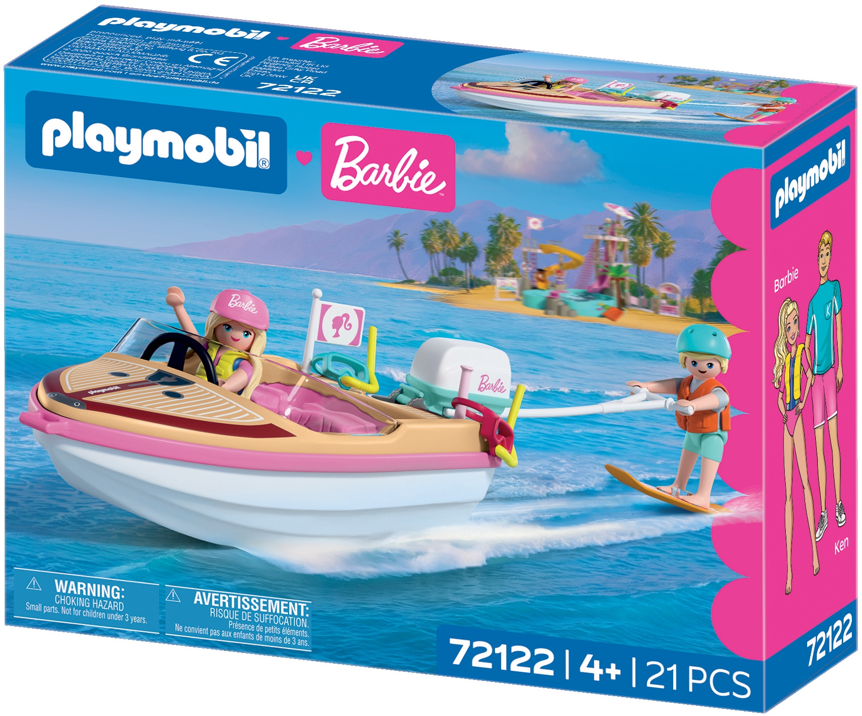 Playmobil® Jeu de construction »PLAYMOBIL x Barbie™ Abenteuerboot (72122), Barbie™« Made in Europe