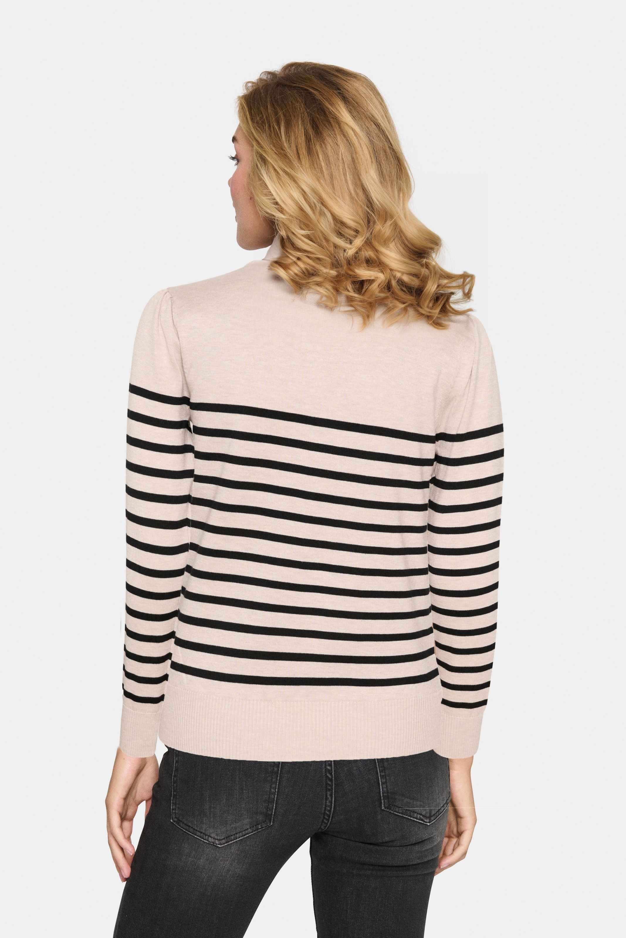 Saint Tropez Strickpullover »MilaSZ LS Striped«