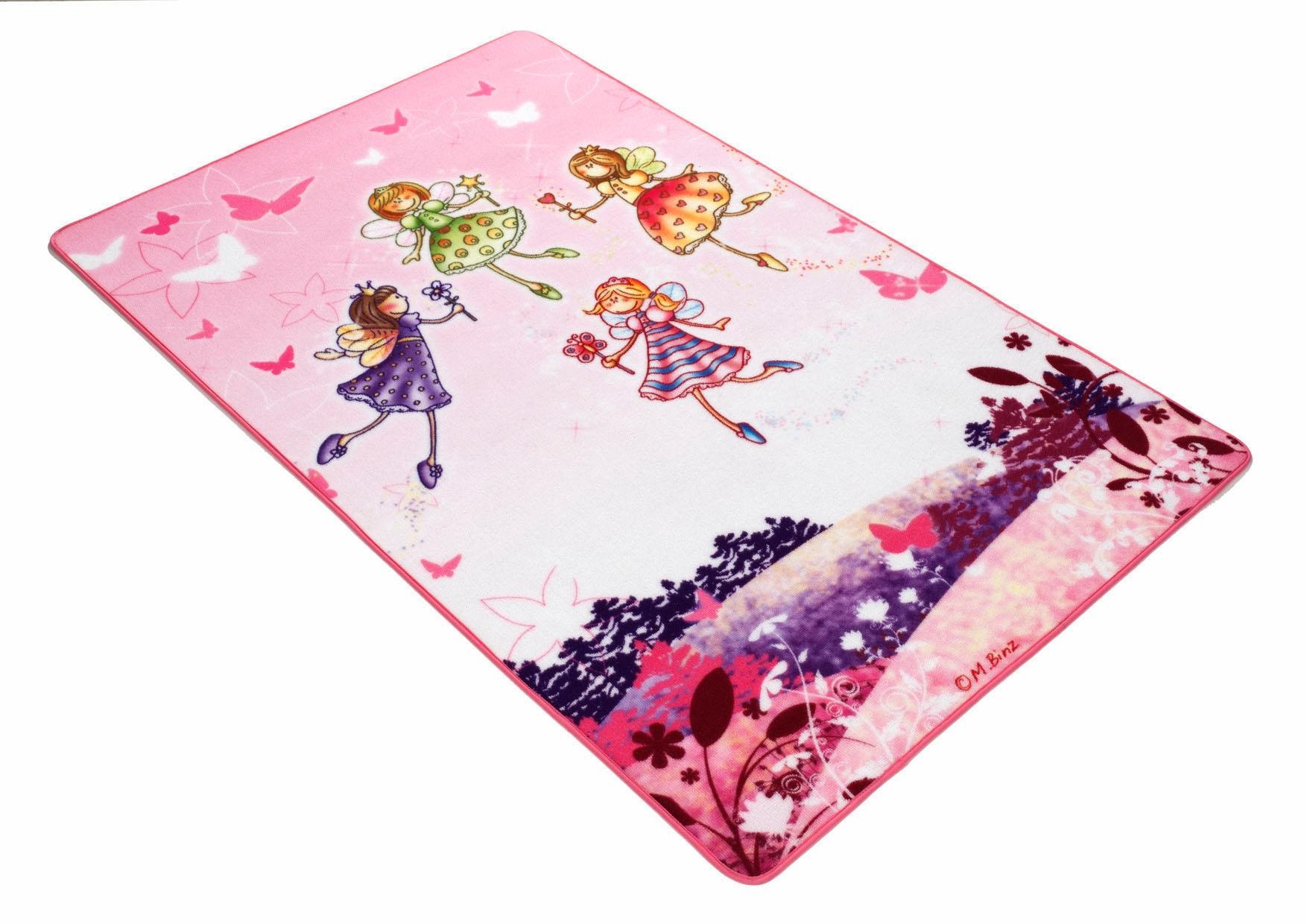 Image of Böing Carpet Kinderteppich »Lovely Kids LK-3«, rechteckig, 2 mm Höhe, Motiv Elfen, Kinderzimmer bei Ackermann Versand Schweiz