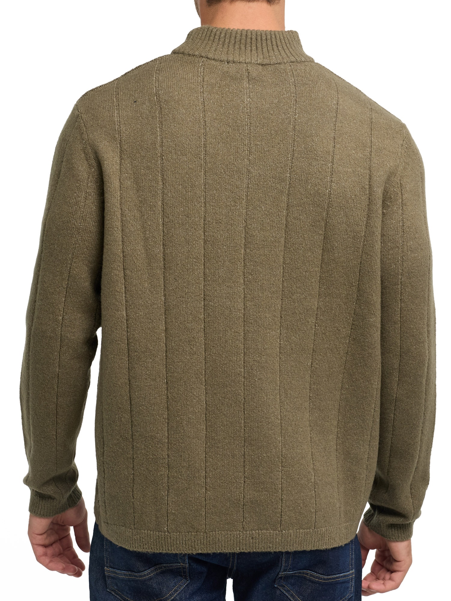 Indicode Pull à col roulé »INCrowport« Materialmix, regular fit