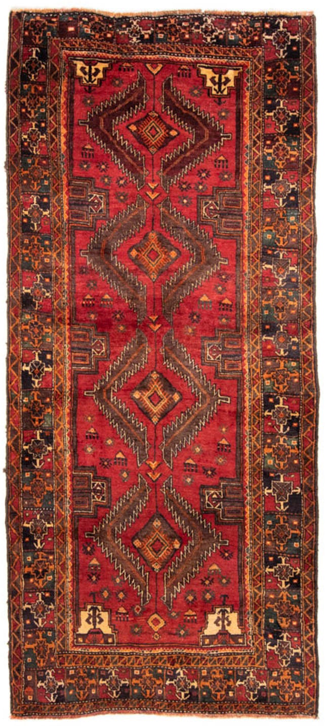 Image of morgenland Hochflor-Läufer »Belutsch Medaillon Rosso 237 x 103 cm«, rechteckig, 0,8 mm Höhe, Handgeknüpft bei Ackermann Versand Schweiz