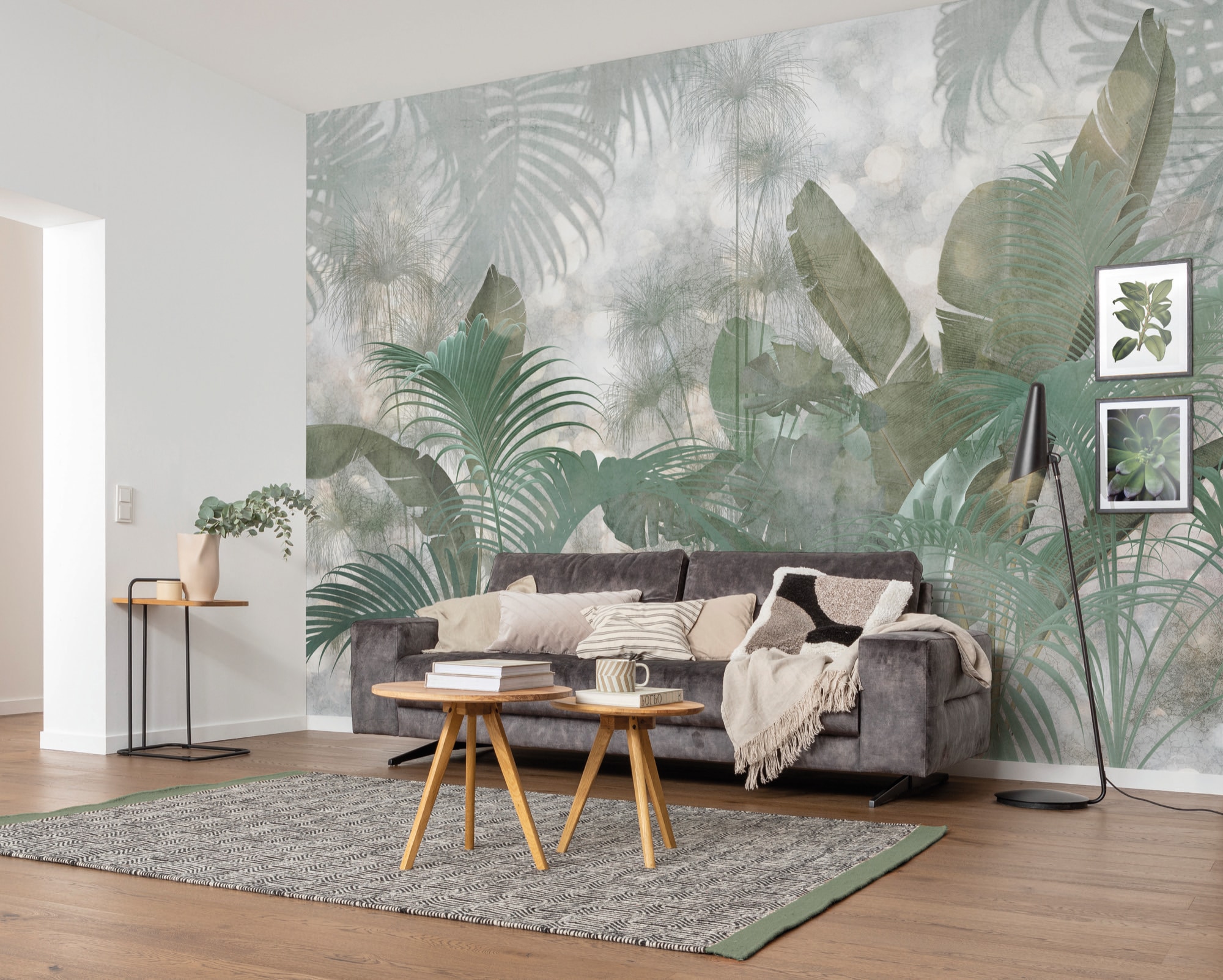 Komar Vliestapete »Vlies  - Paillettes Tropicales - Grösse 368 x 248 cm« bedruckt glatt Wohnzimmer, Schlafzimmer