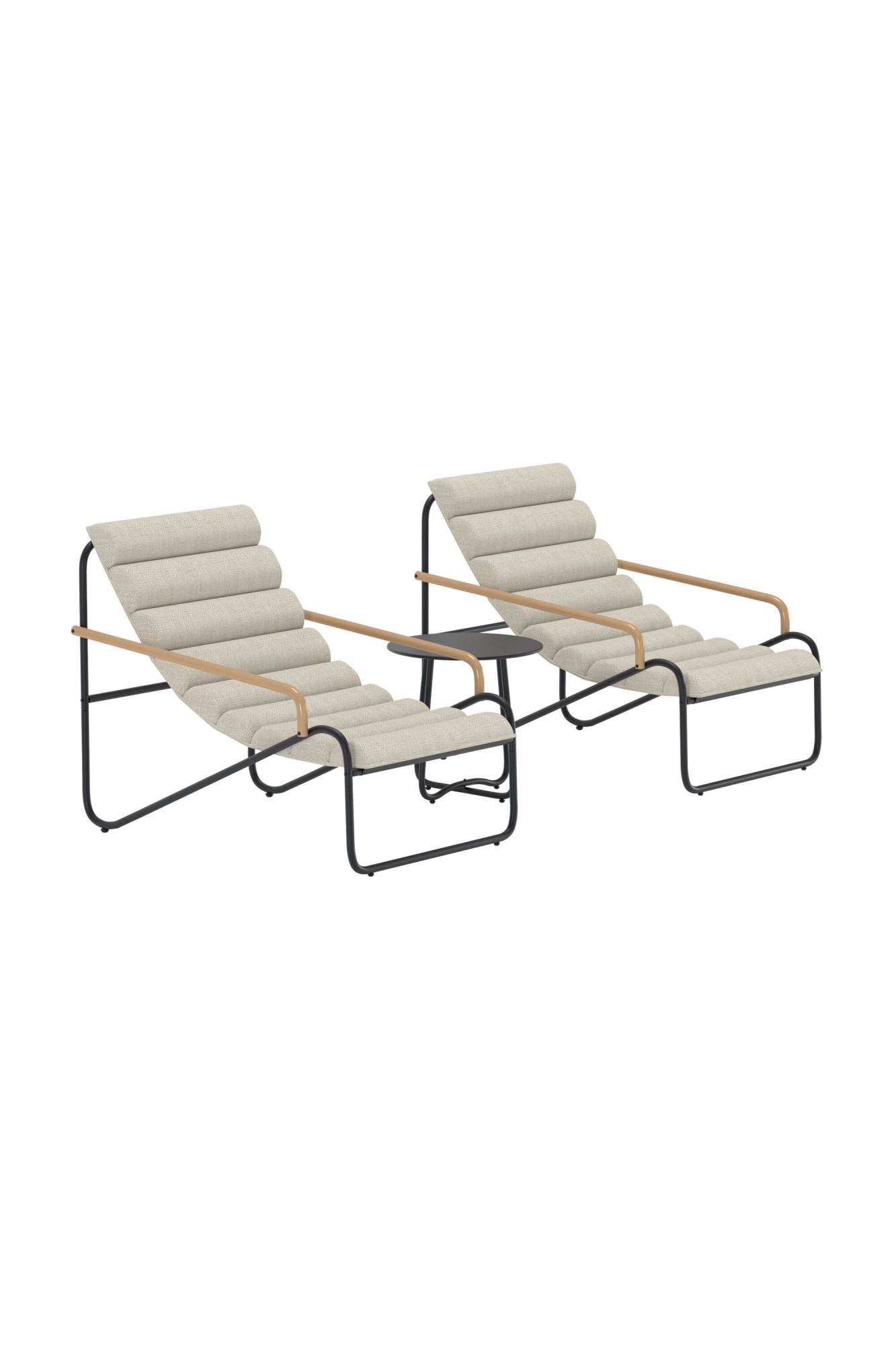 Venture Home Ensemble salon de jardin »Ithaka, grosszügiges Outdoor-Set für hohen Sitzkomfort« 3 tlg. mobilier lounge avec revêtement en tissu, agréable, doux