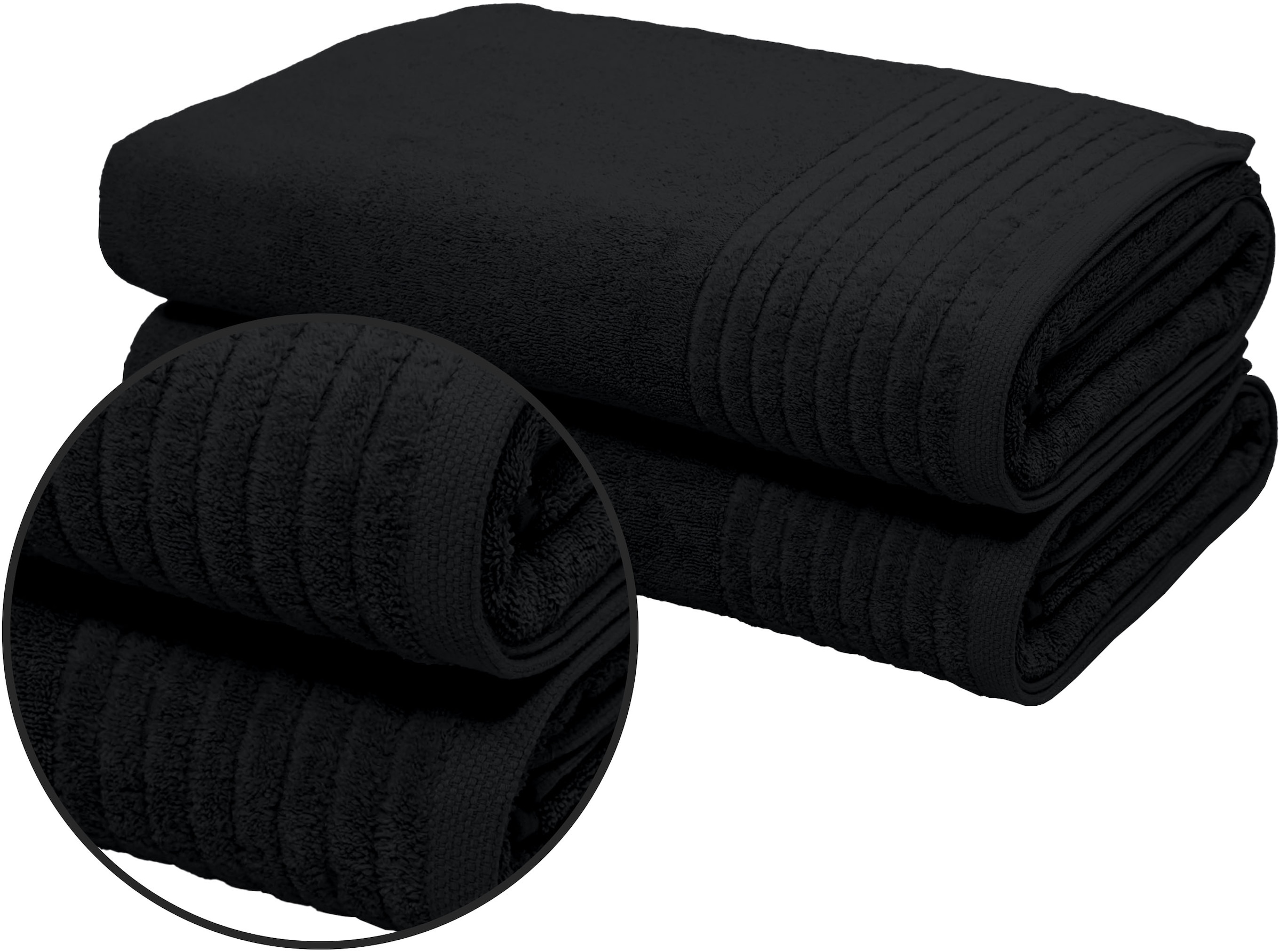 GOODproduct Saunatuch »Sanremo Premium, Premium Handtücher, 600 gr/m², 80x200cm« Bordüre, einfarbig, flauschig, weich, dicke Qualität, 5 Jahre Garantie