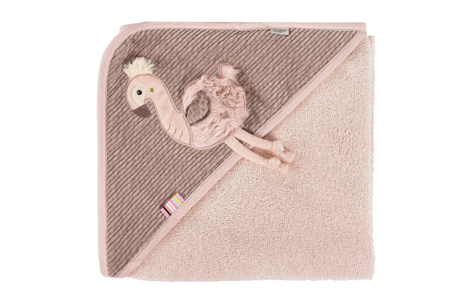 Fehn Kapuzenhandtuch "Flamingo"