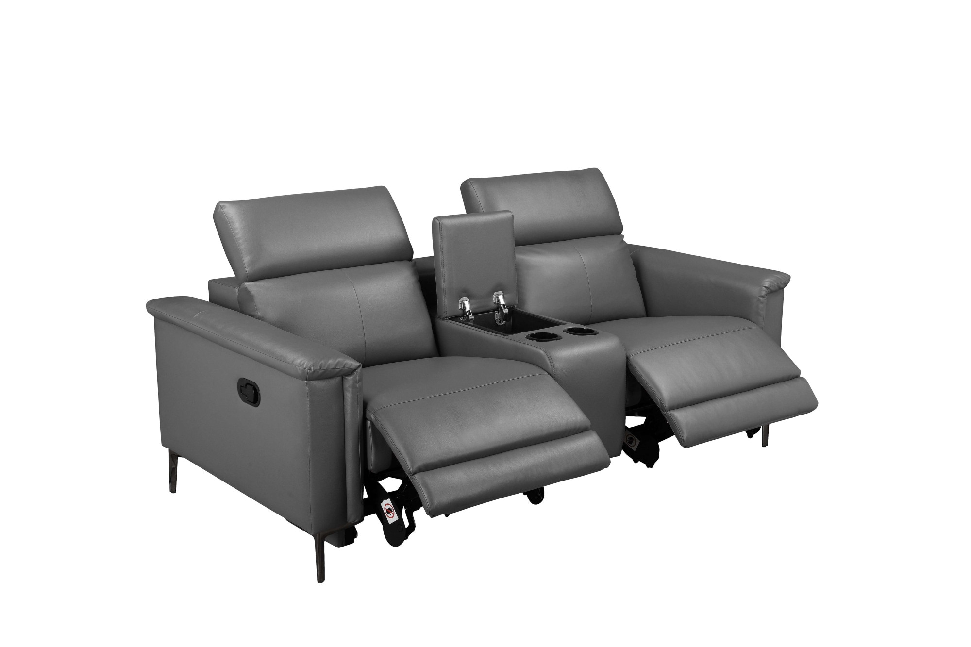 GOODproduct 2-Sitzer »LUND,Lederoptik, Kinosofa, Relaxfunktion, TV-Sessel, man./elektrisch« elektri. mit USB-A, Kopfteilverstellung, Getränkehalter u. Staufach
