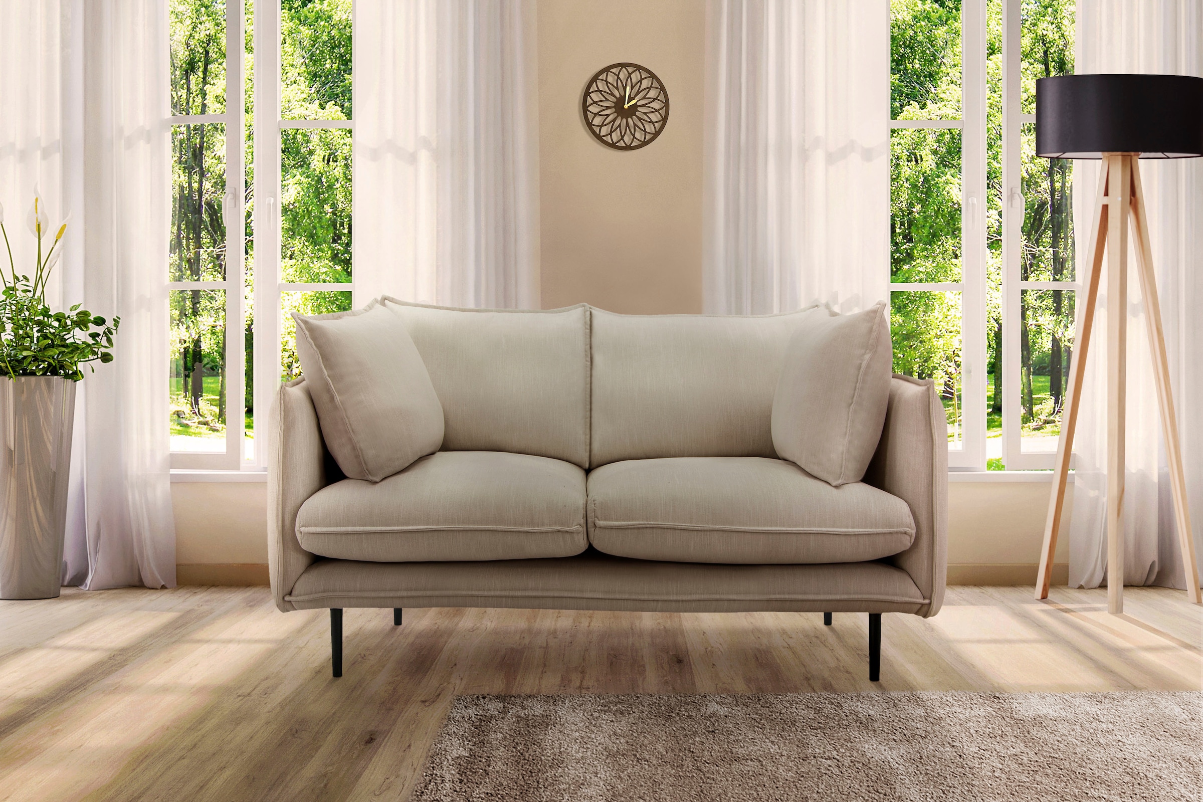 Home affaire 2-Sitzer »Somba« mit dickem Keder und eleganter Optik