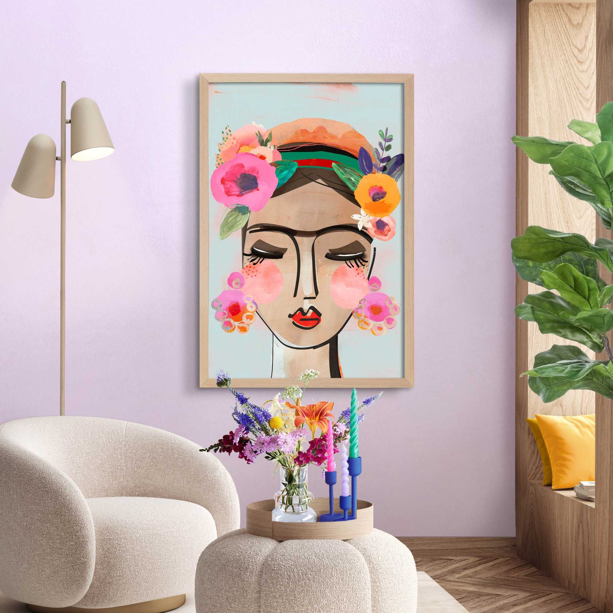 Reinders! Cadre photo »Bilderrahmen Poster 61x91,5 oder 50x70« für 1 Bilder Wohnzimmer - Buche - MDF - 64,5x95 cm