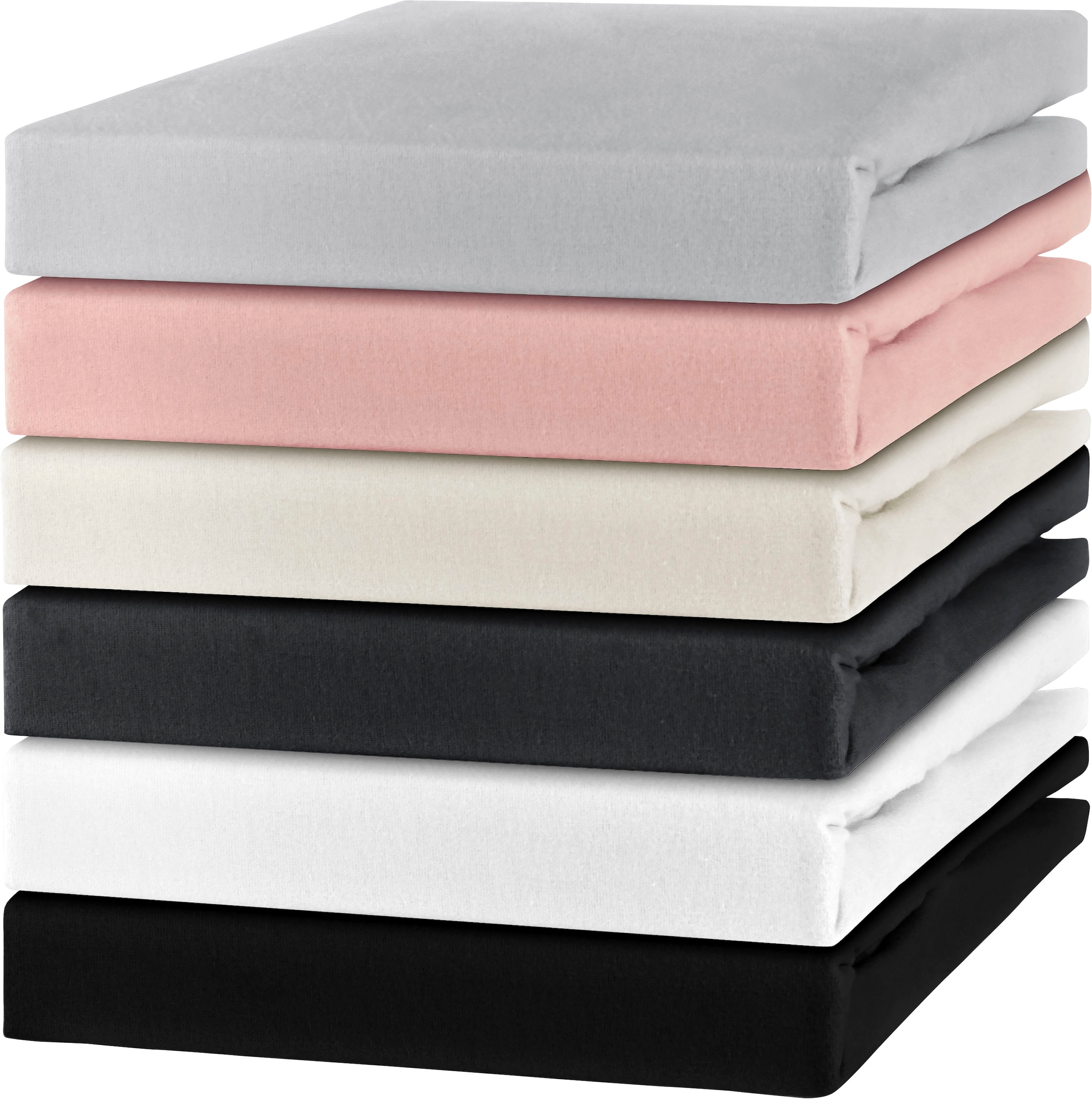 SETEX Draps de lit »Feinbiber in Gr. 70x140, 90x200, 140x200 oder 180x200 cm« für Matratzen bis 23 cm Höhe, Winter, Bettlaken