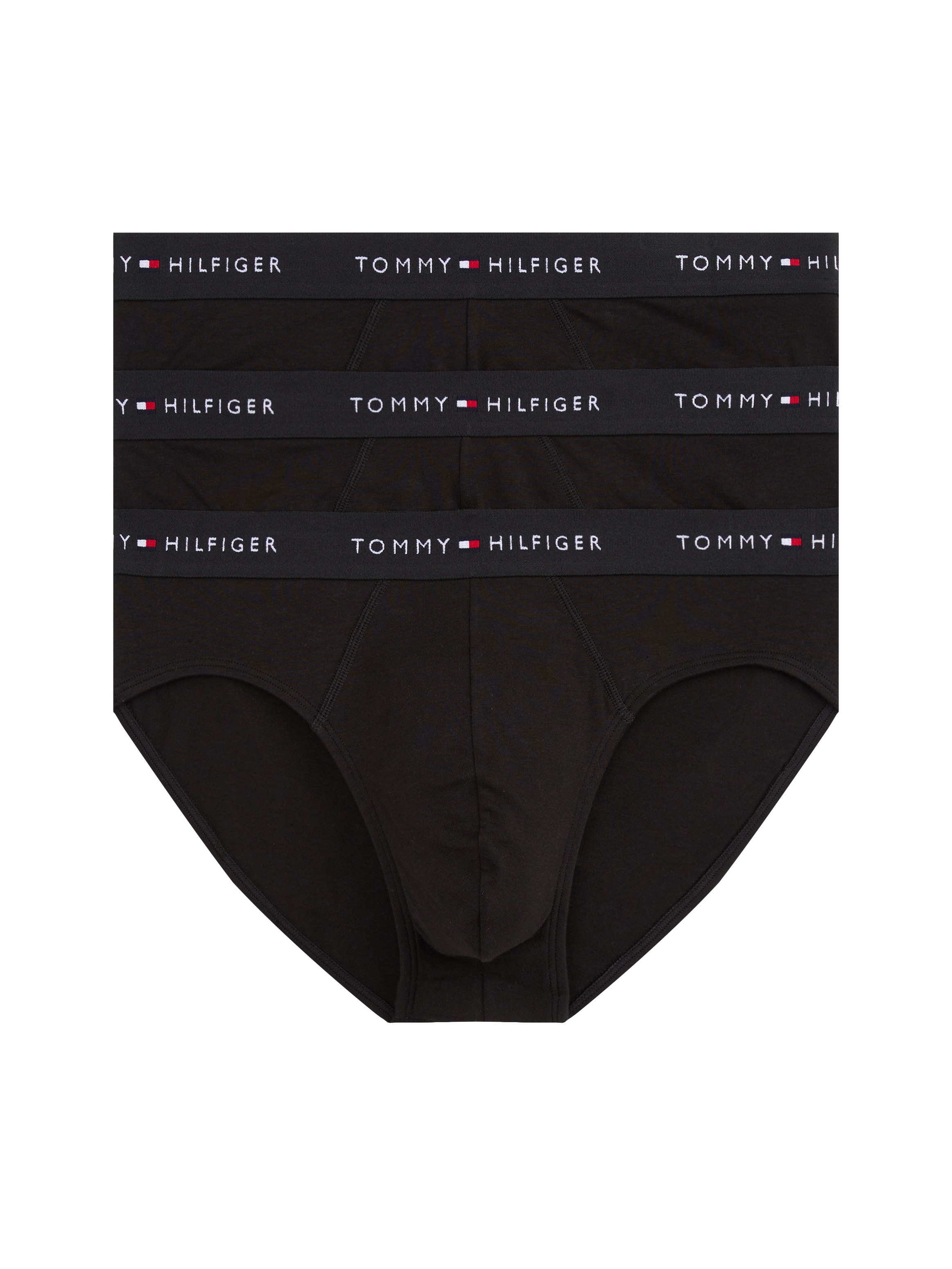 Tommy Hilfiger Underwear Slip »3P BRIEF DTM«, (Packung, 3 St., 3er), mit Logo-Elastikbund