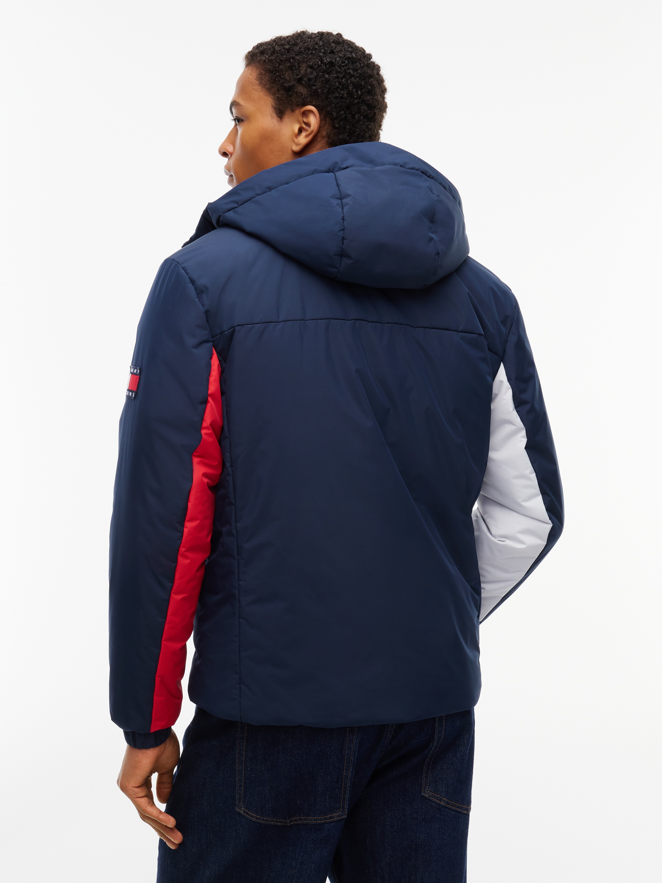 Tommy Jeans Outdoorjacke mit Kapuze Freizeitjacke, Übergangsjacke, Regular Fit, Kapuze