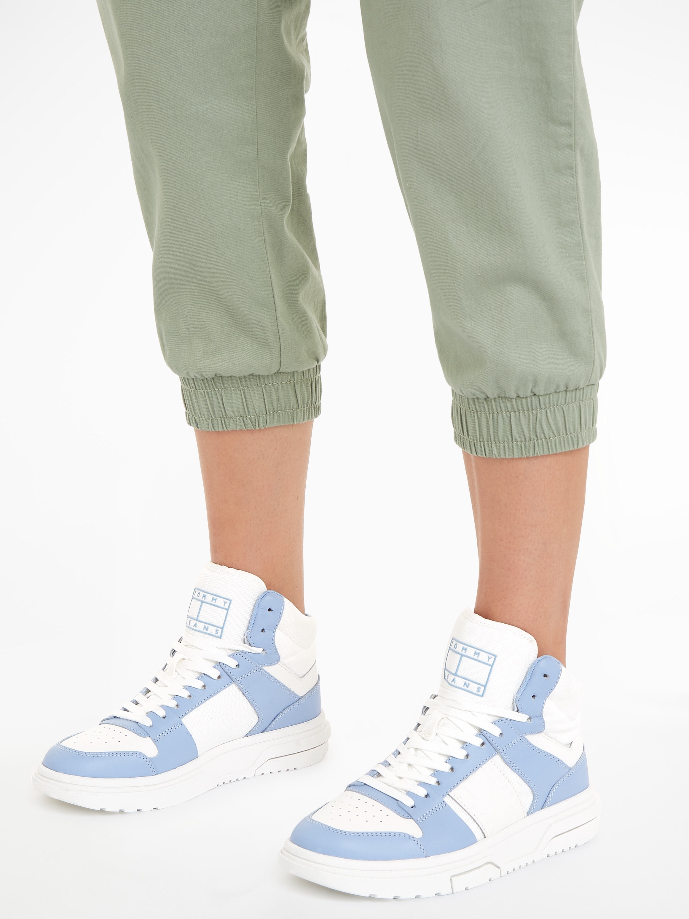 Tommy Jeans Sneaker »THE BROOKLYN MID TOP«, Plateau, High Top-Sneaker, Freizeitschuh, gepolsterter Schaftrand
