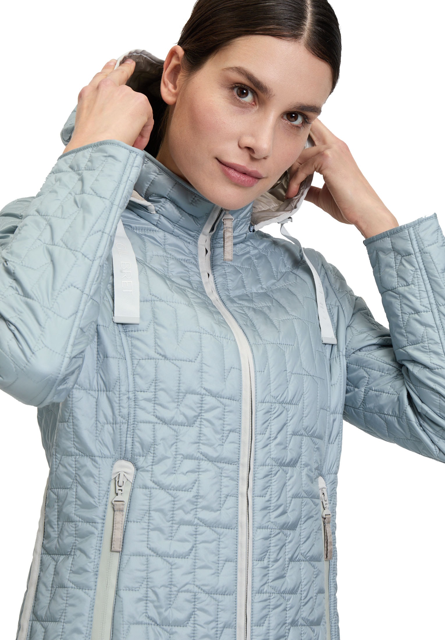 Gil Bret Steppjacke, mit Kapuze, mit Kapuze und Reissverrschluss
