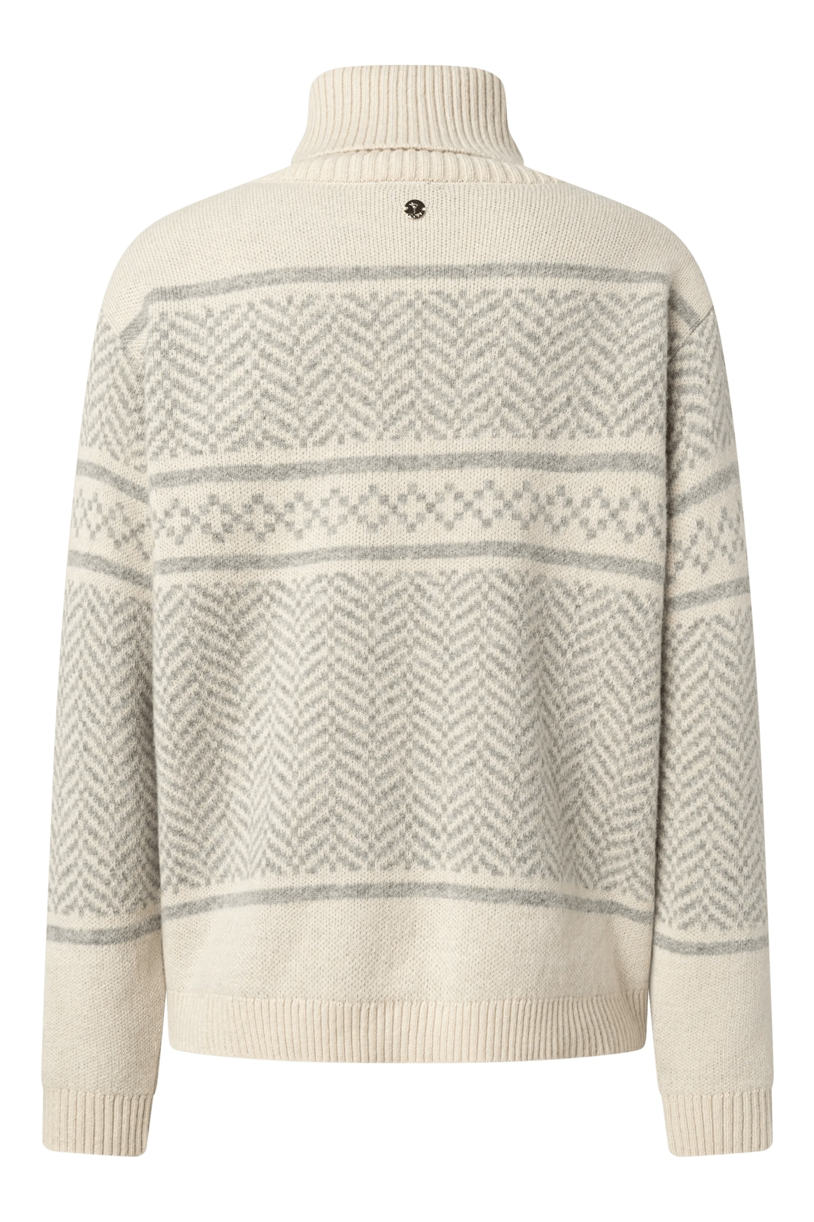 JOOP! Pull à col roulé »Korol« motif jacquard de qualité, avec part de cachemire