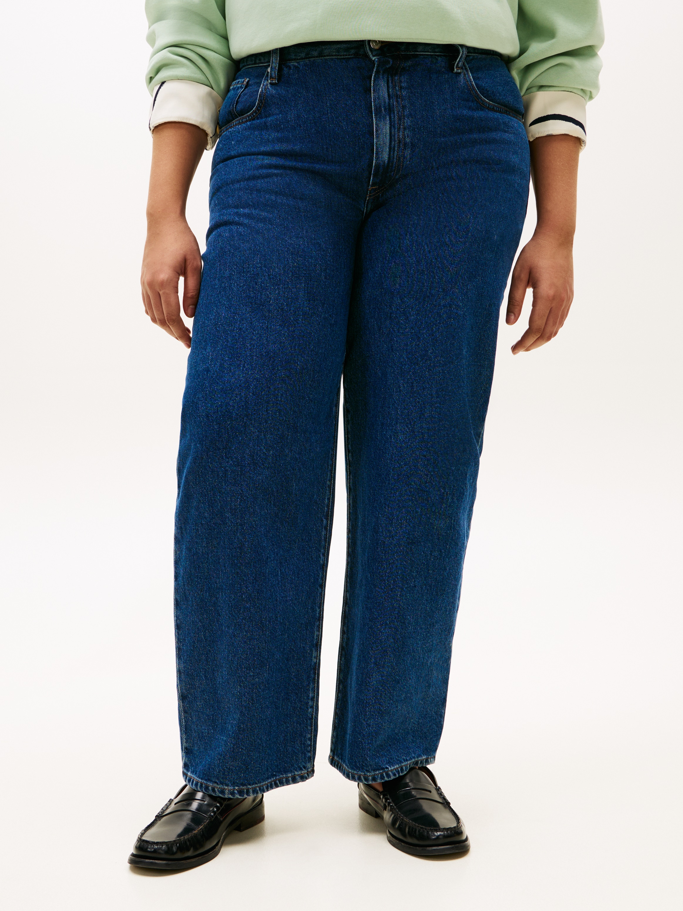Image of Tommy Hilfiger Curve Regular-fit-Jeans "CRV DNM EMI BARREL RW" in grossen Grössen