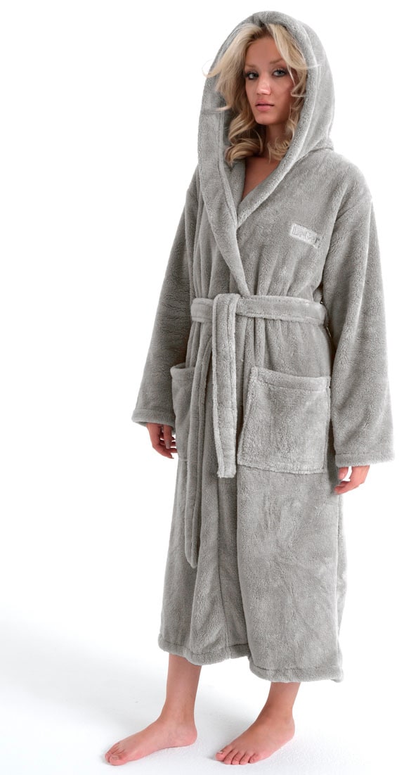 LeGer Home by Lena Gercke Unisex-Bademantel »Lovina«, (1 St.), kuschelig weicher Fleece, für Damen und Herren, XS-3XL