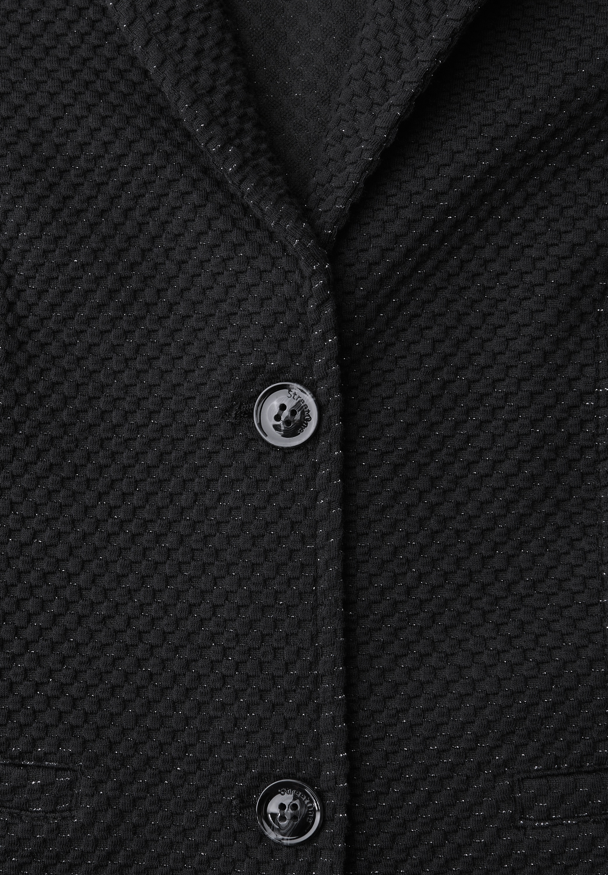 STREET ONE Veste blazer Sanft glitzernder Look und mit feinem Strukturmuster