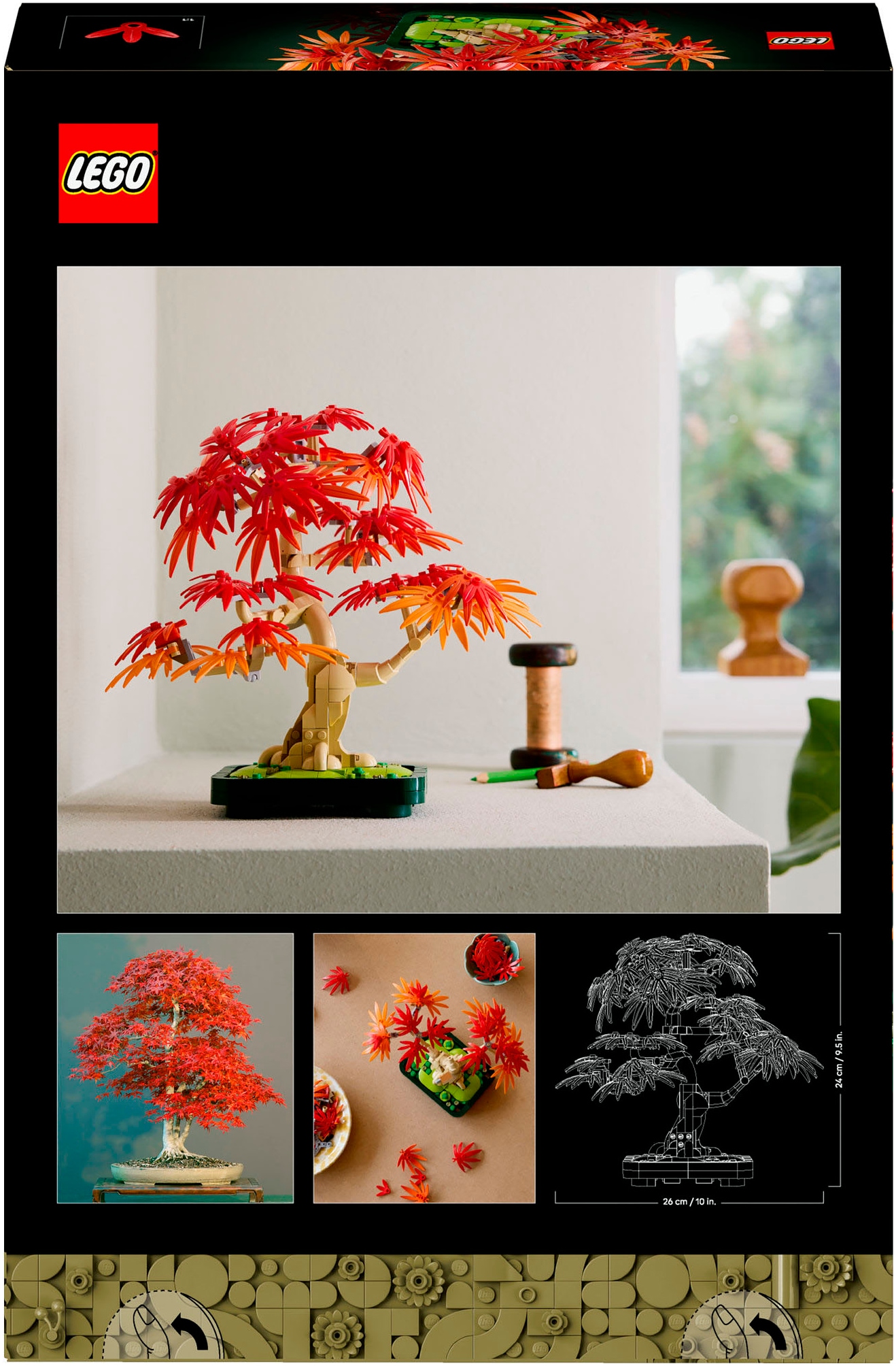 LEGO® Konstruktionsspielsteine »Japanischer Roter Ahorn – Bonsai-Baum (10348), LEGO Botanicals« Made in Europe