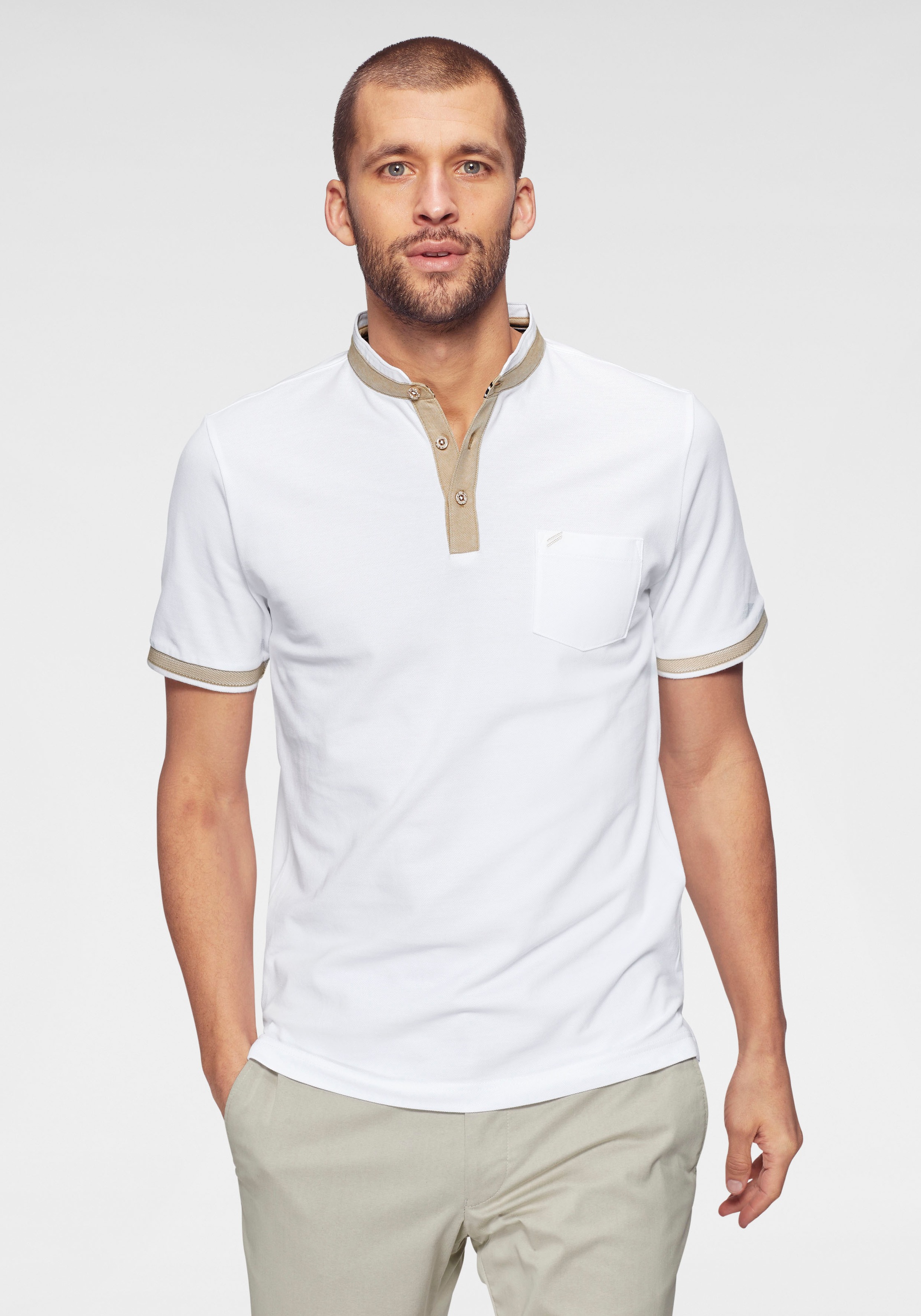 Image of Daniel Hechter Poloshirt, mit Stehkragen bei Ackermann Versand Schweiz