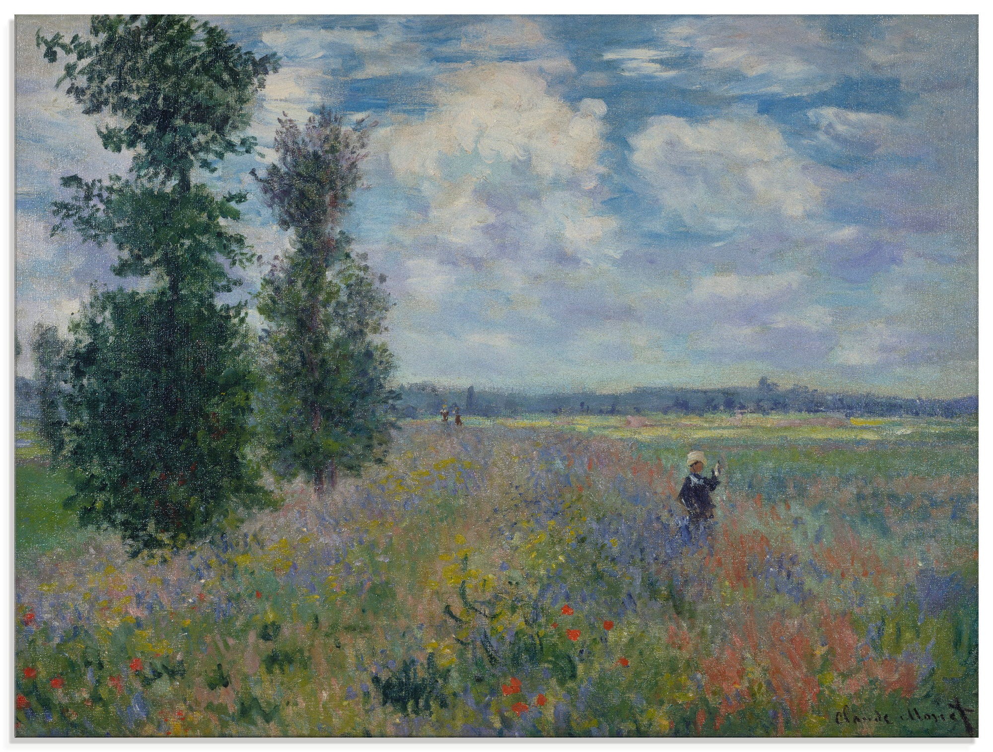 Image of Artland Glasbild »Poppies (in der Nähe von Argenteuil)«, Felder, (1 St.) bei Ackermann Versand Schweiz