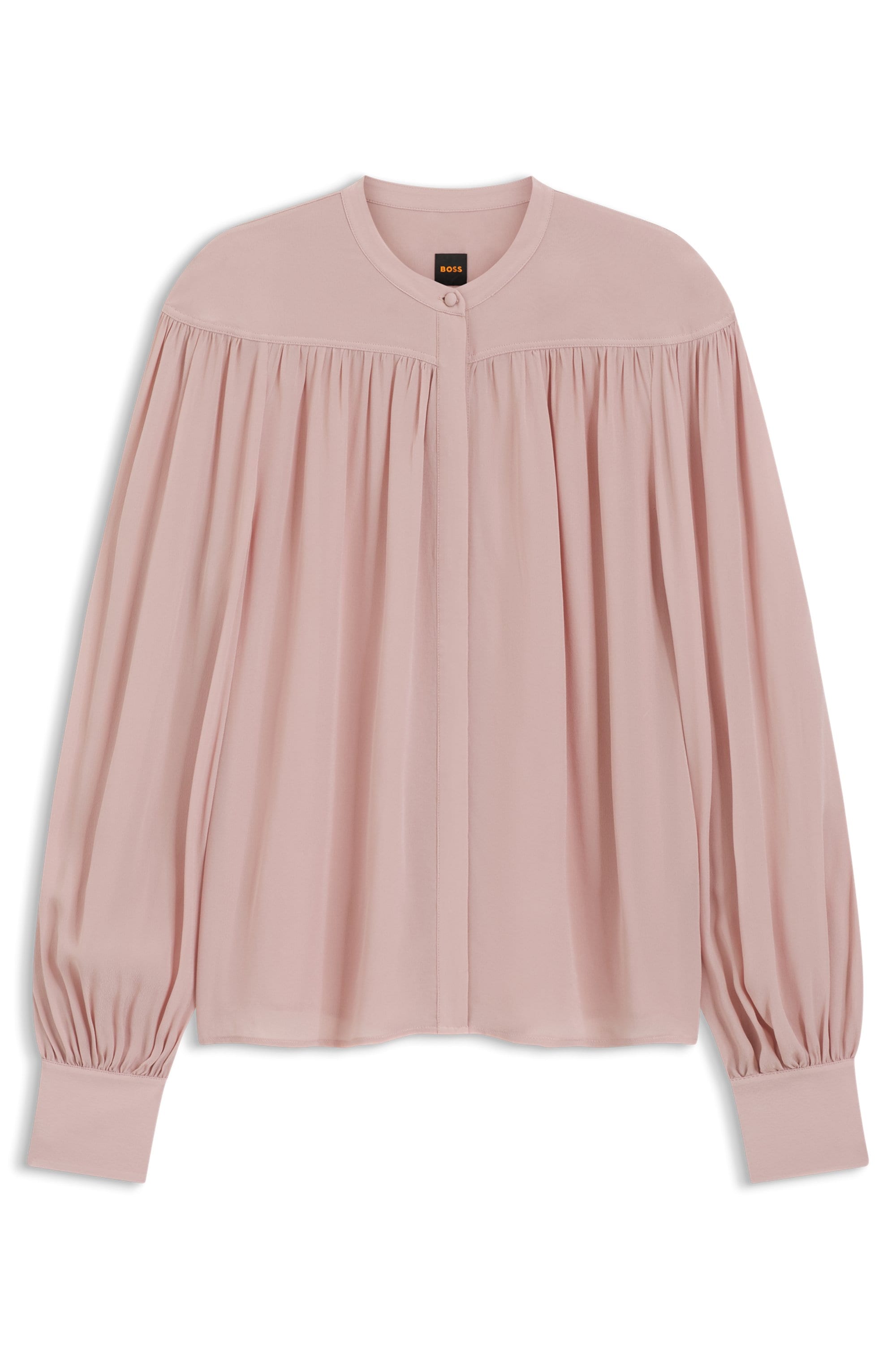 BOSS ORANGE Blouse à manches longues »Bethena Premium Damenmode« mit verdeckter Knopfleiste, Relaxed Fit