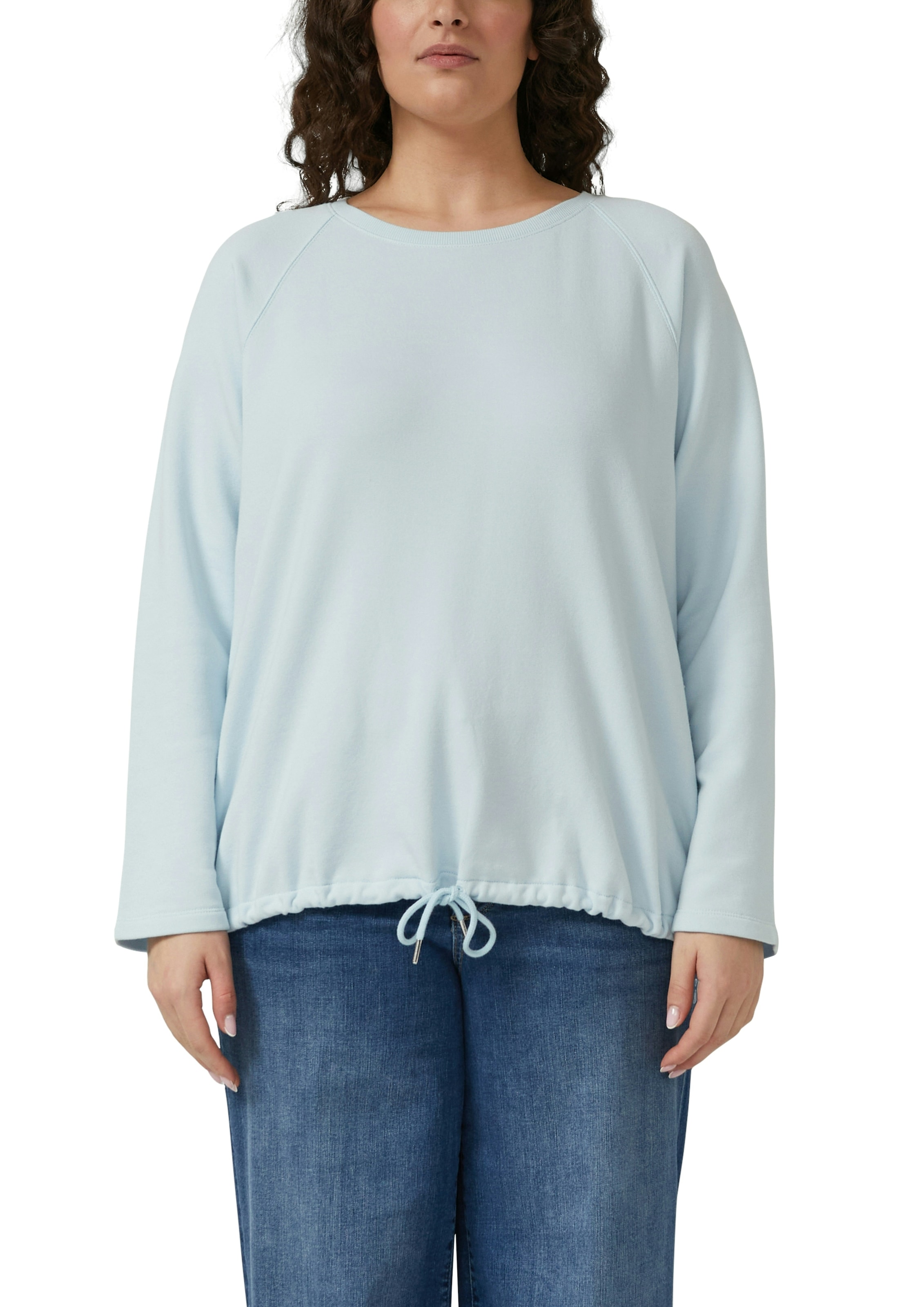 Image of s.Oliver CURVE Sweater, mit Bindeband am Rumpf/Grosse Grössen