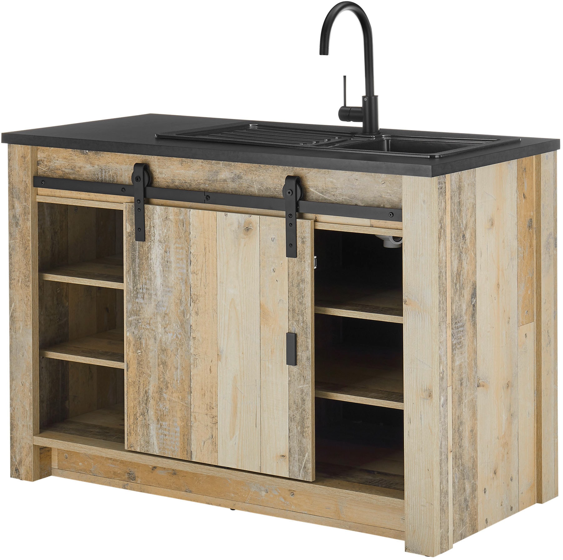 Home affaire Küchenzeile »Sherwood« Breite 196 cm, mit Herdumbauschrank, ohne E-Geräte