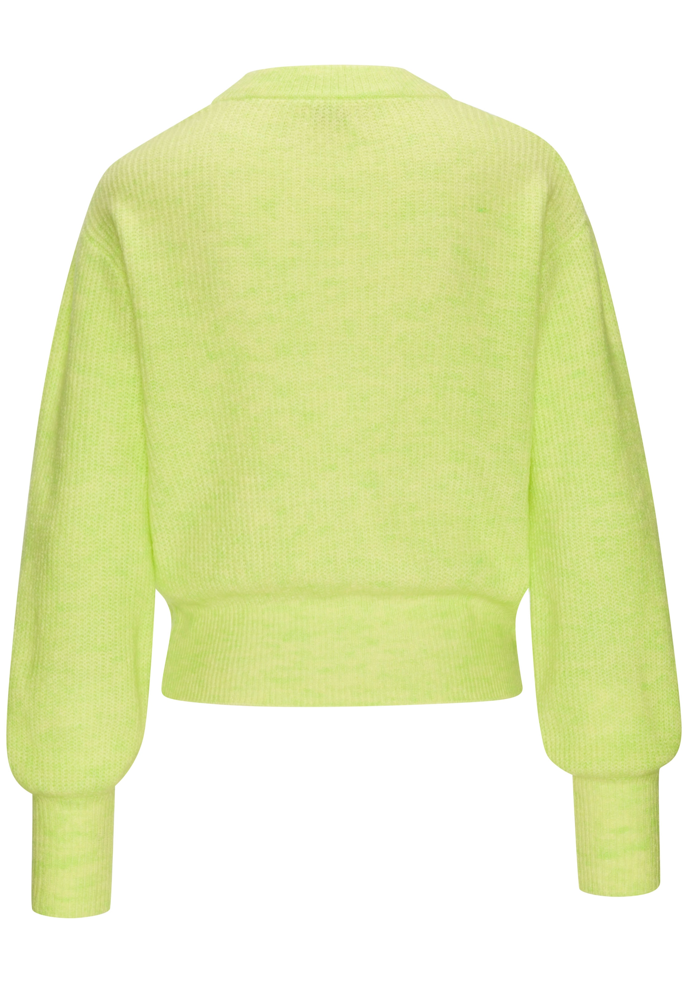 LASCANA Strickpullover, in Melange-Optik, lockerer Damenpullover, Basic