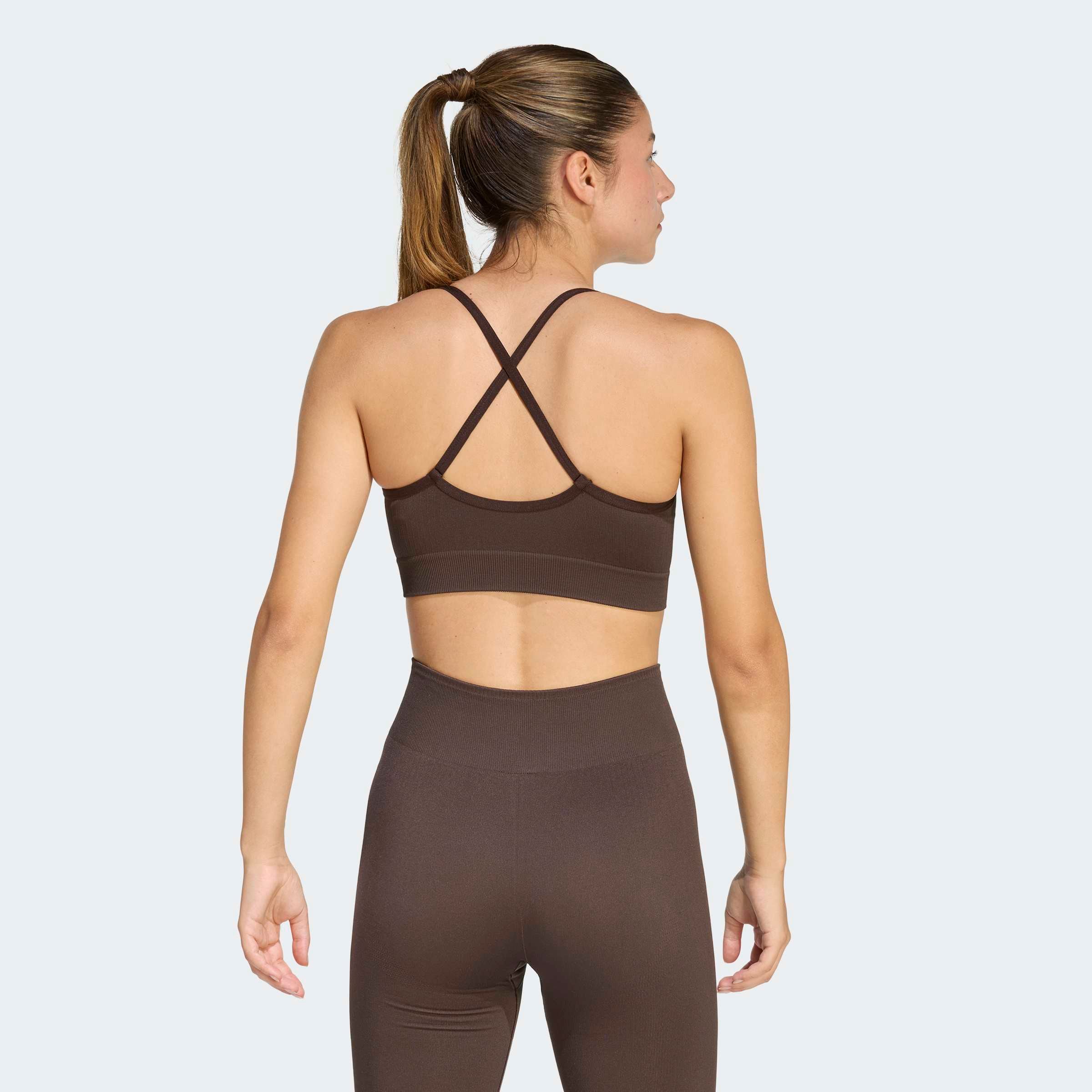 adidas Performance Sport-BH »WORKOUT ESSENTIALS LEICHT STÜTZENDER STRICK-BH«