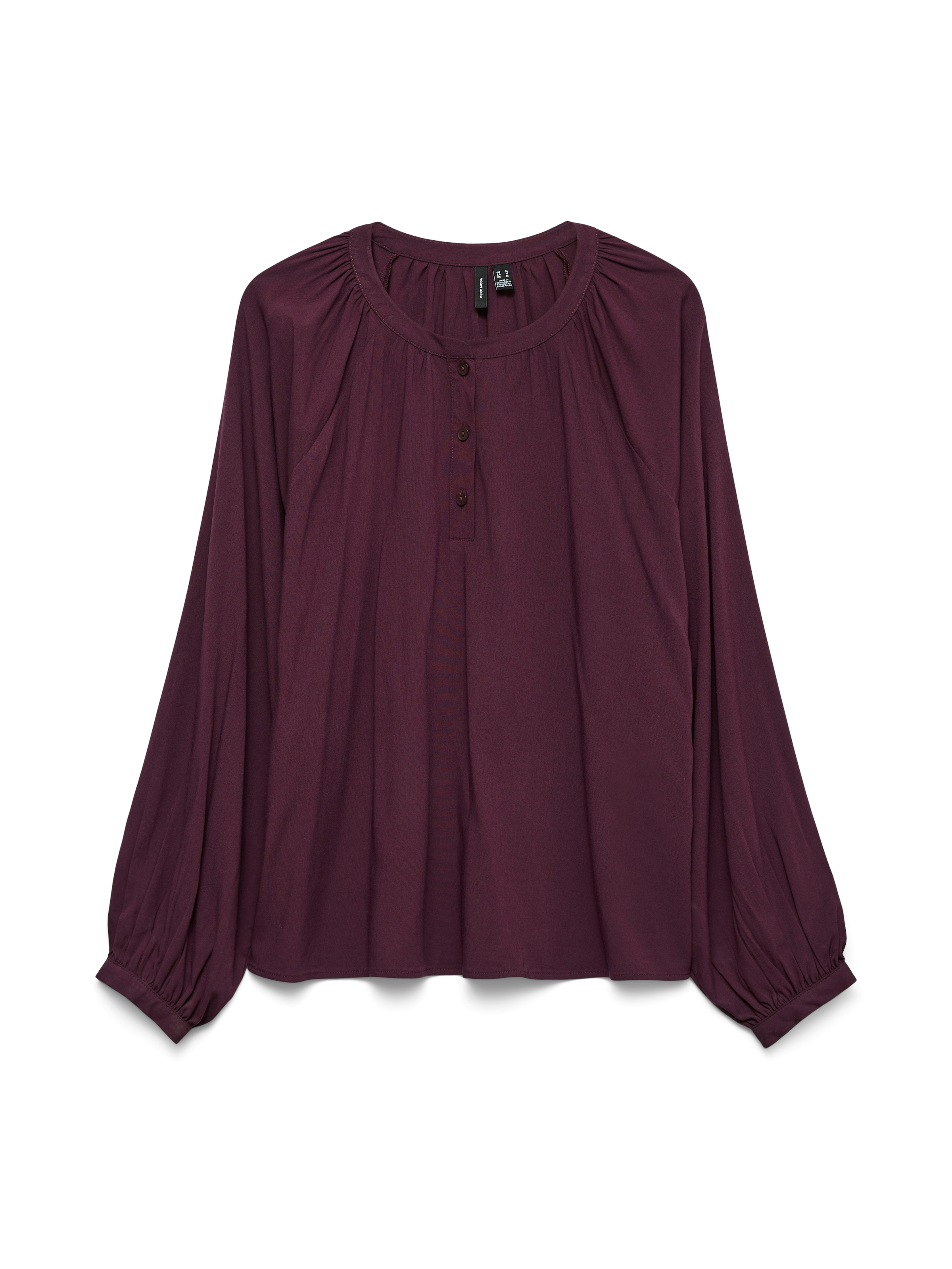 Image of Vero Moda Langarmbluse "VMBELLA LS PLACKET TOP WVN GA NOOS"